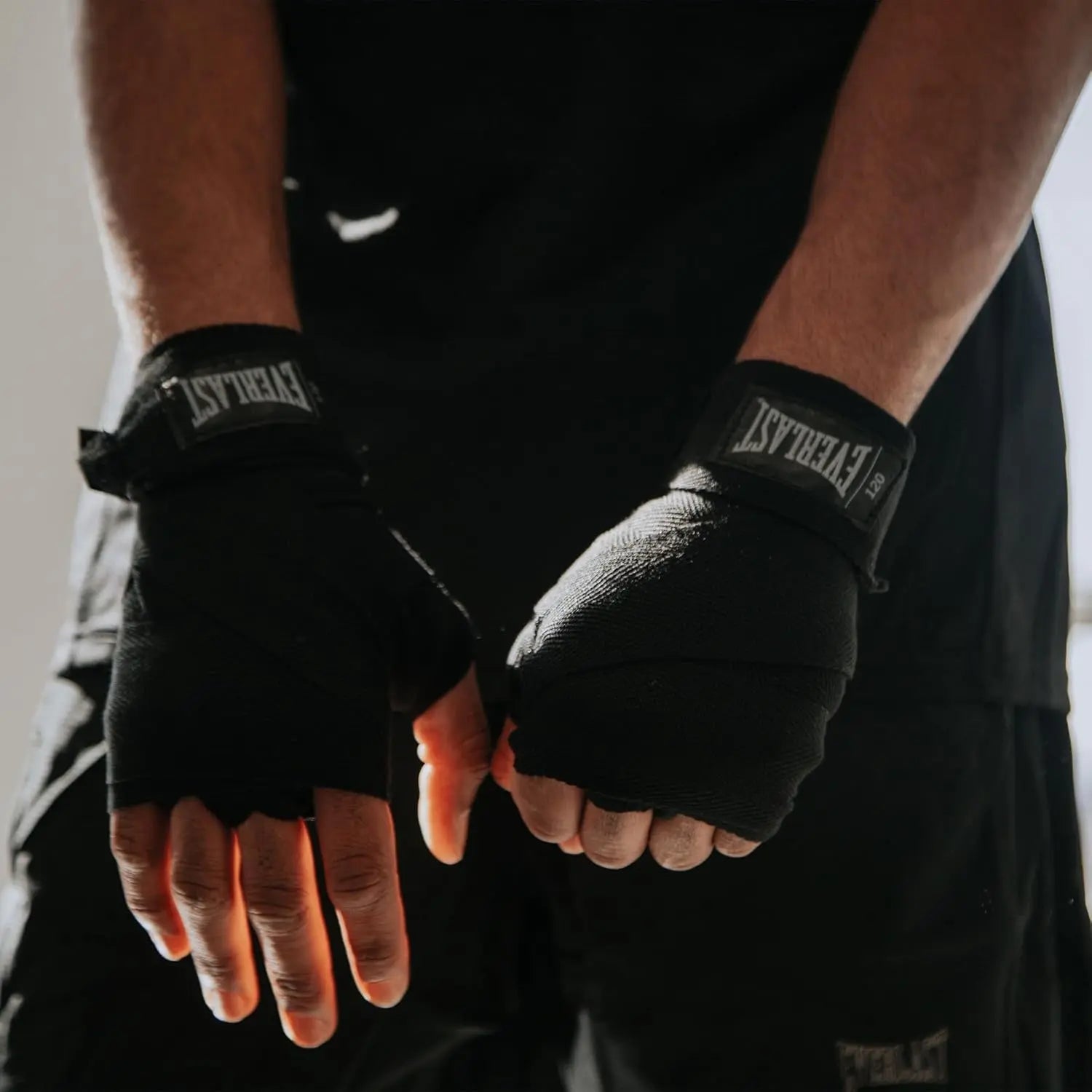 120” Handwraps – Breathable Polyester-Cotton, Hook & Loop Closure, Wrist & Knuckle Protection, Wear under Boxing or Training Gloves – Great for Combat Sports