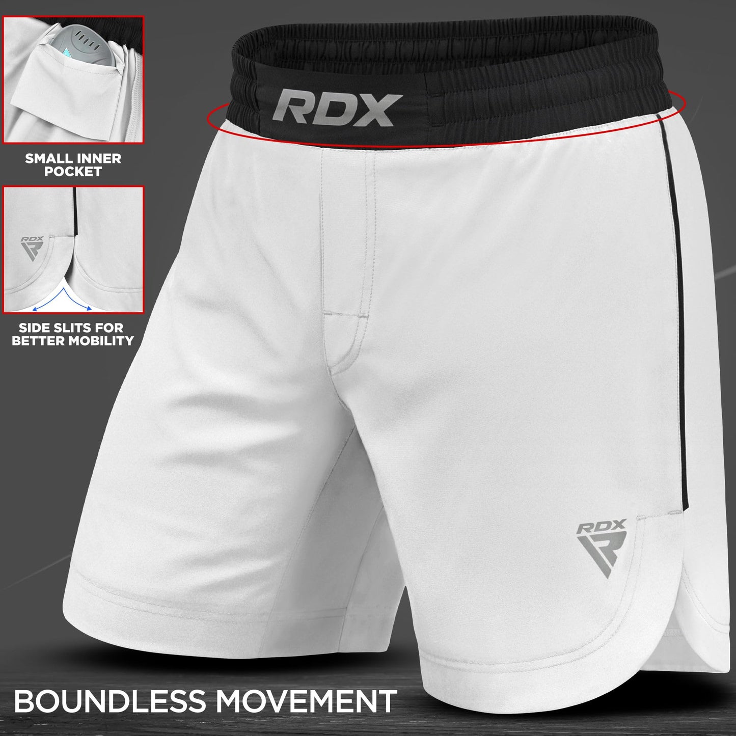 RDX MMA Shorts for Training and Kick Boxing, Trunks for Bodybuilding, Cage Fighting, Muay Thai,BJJ Grappling, Combat Sports The Champ Gear