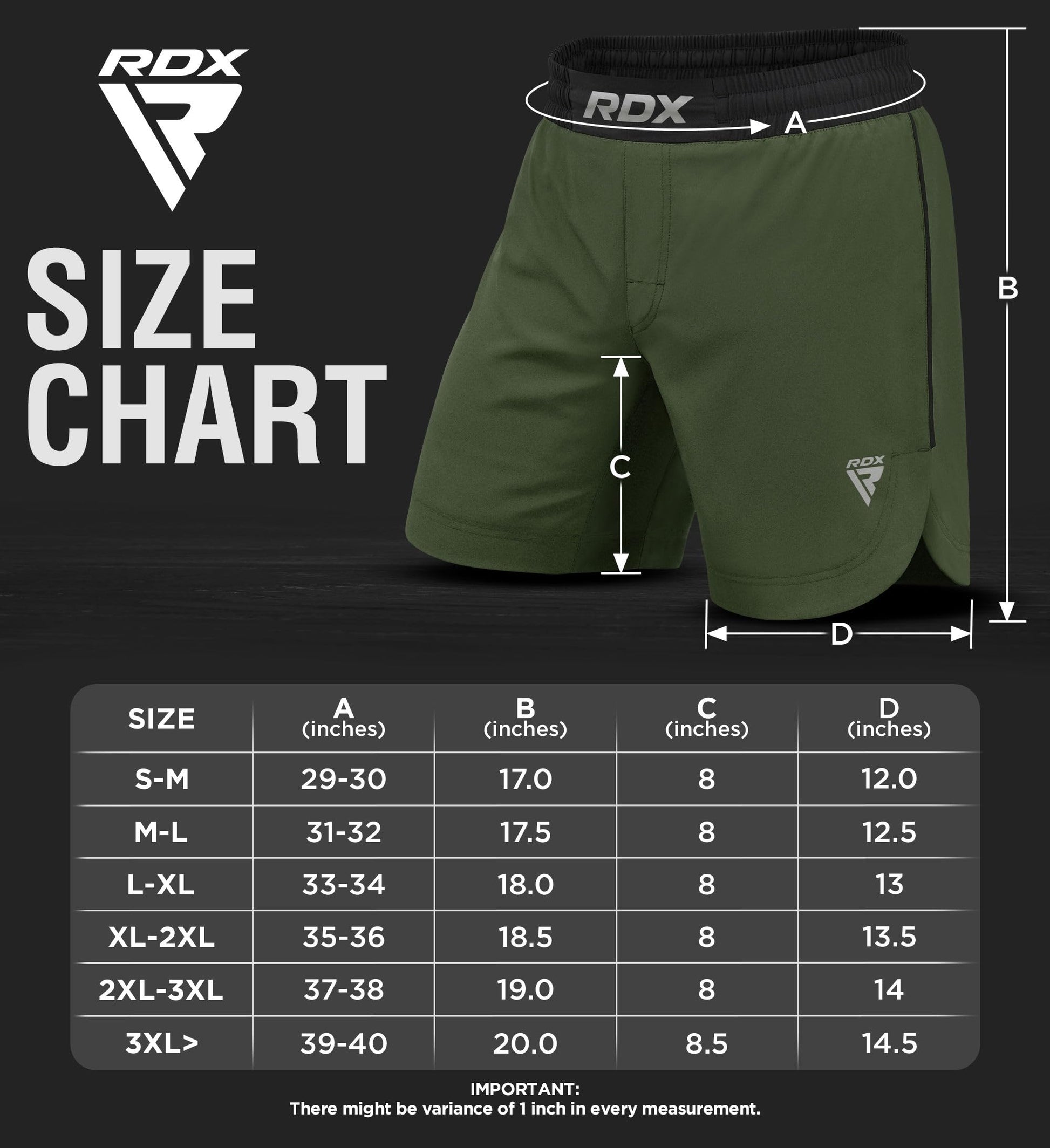 RDX MMA Shorts for Training and Kick Boxing, Trunks for Bodybuilding, Cage Fighting, Muay Thai,BJJ Grappling, Combat Sports The Champ Gear