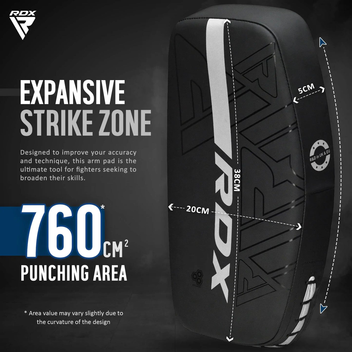 RDX | Thai Pads Curved Kickboxing Shield - The Champ Gear