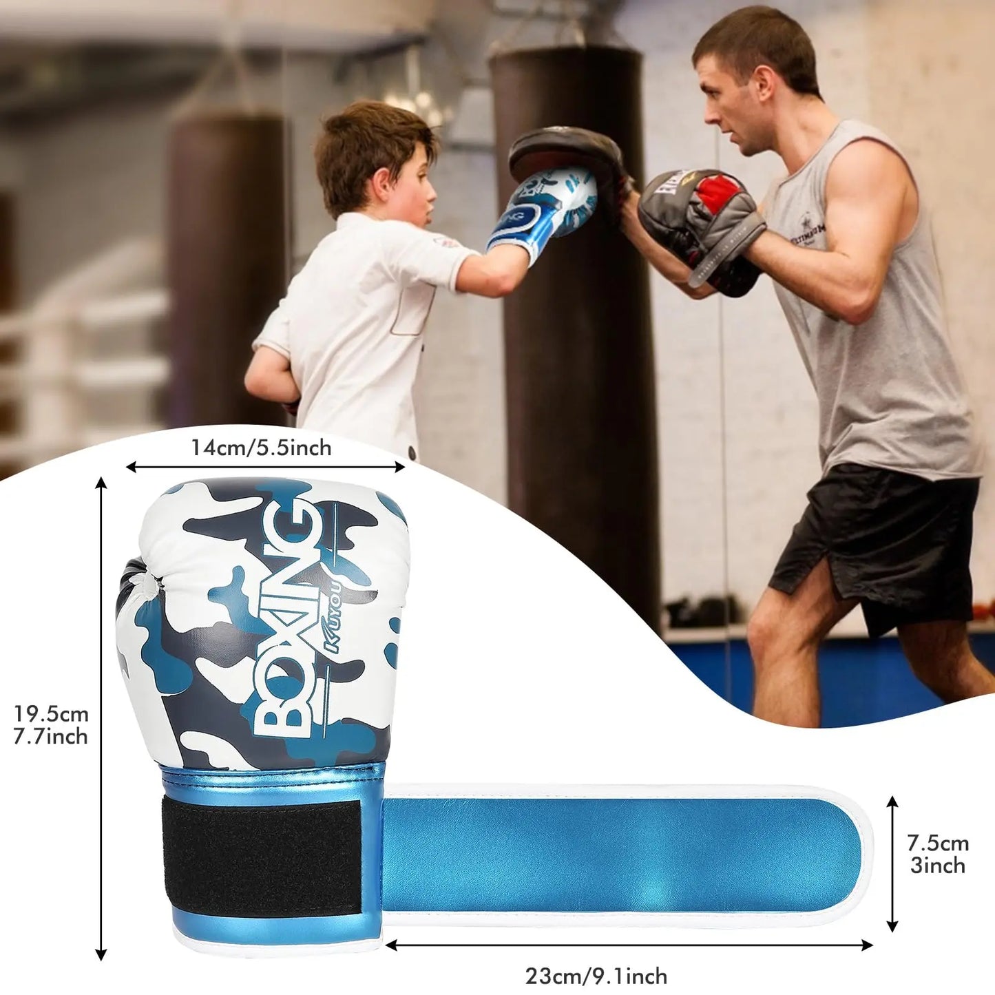 Kids Boxing Glove for Children 3-9 Youth Boys And  Girls - The Champ Gear