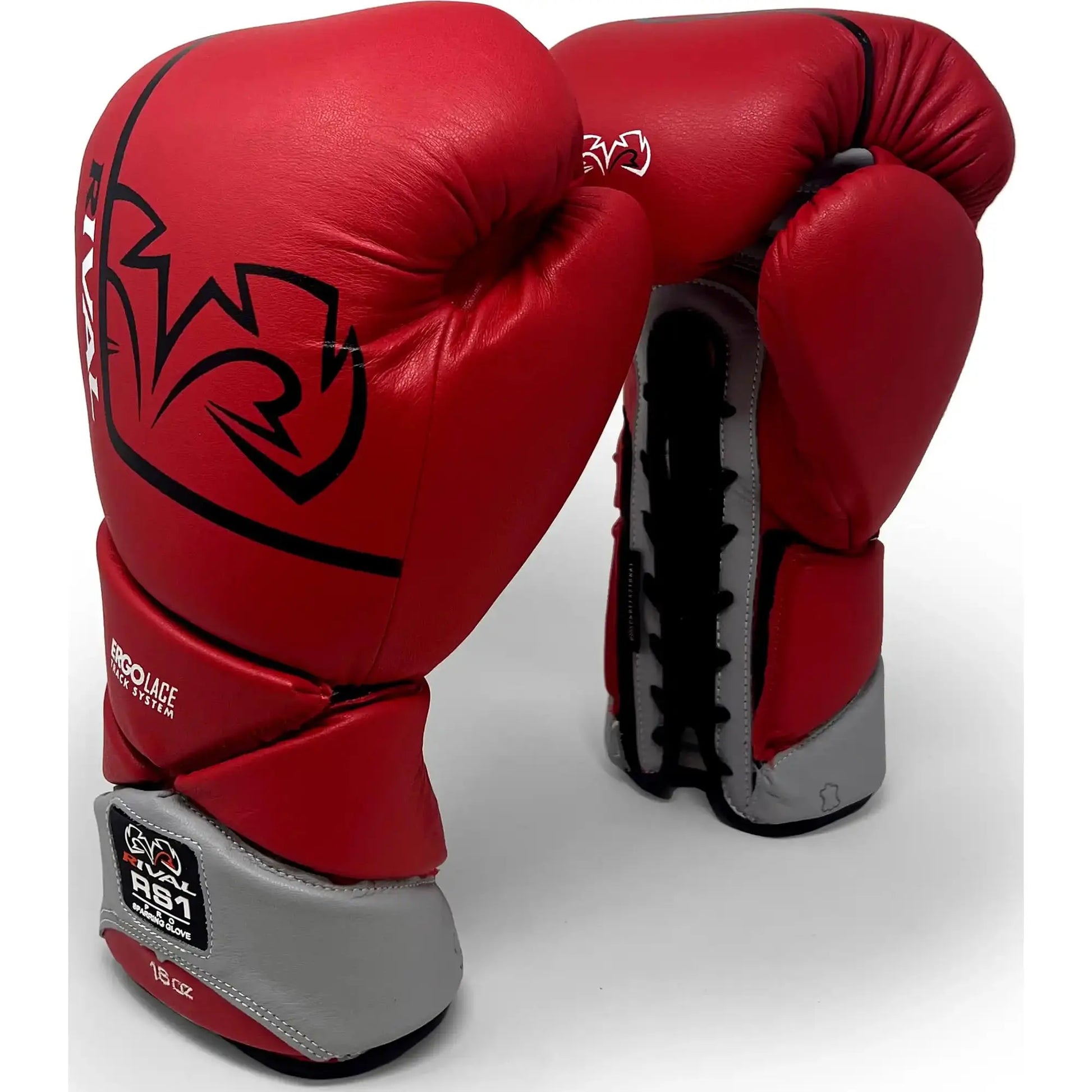 RIVAL Boxing RS1 Pro Sparring Gloves, 20th Anniversary Edition, Dynamic X-Shaped Lacing System with a 15 Degree Angled Lace Track The Champ Gear