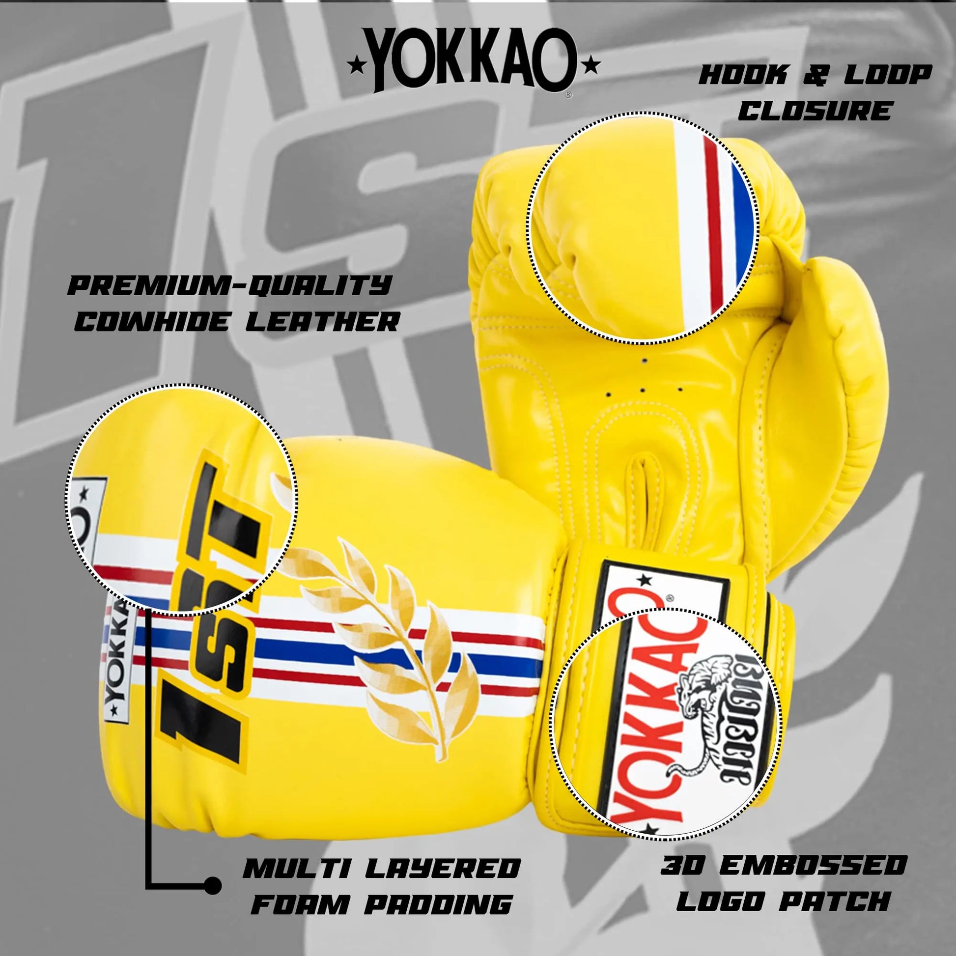 YOKKAO Design Breathable Muay Thai Boxing Glove The Champ Gear