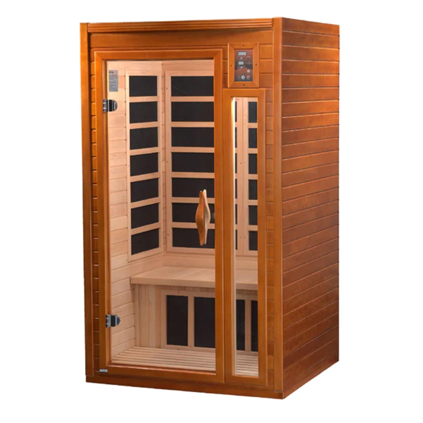 DYNAMIC SAUNAS AMZ-DYN-6106-01 Barcelona 1-2 Person Far Infrared Sauna - Curbside Shipping The Champ Gear