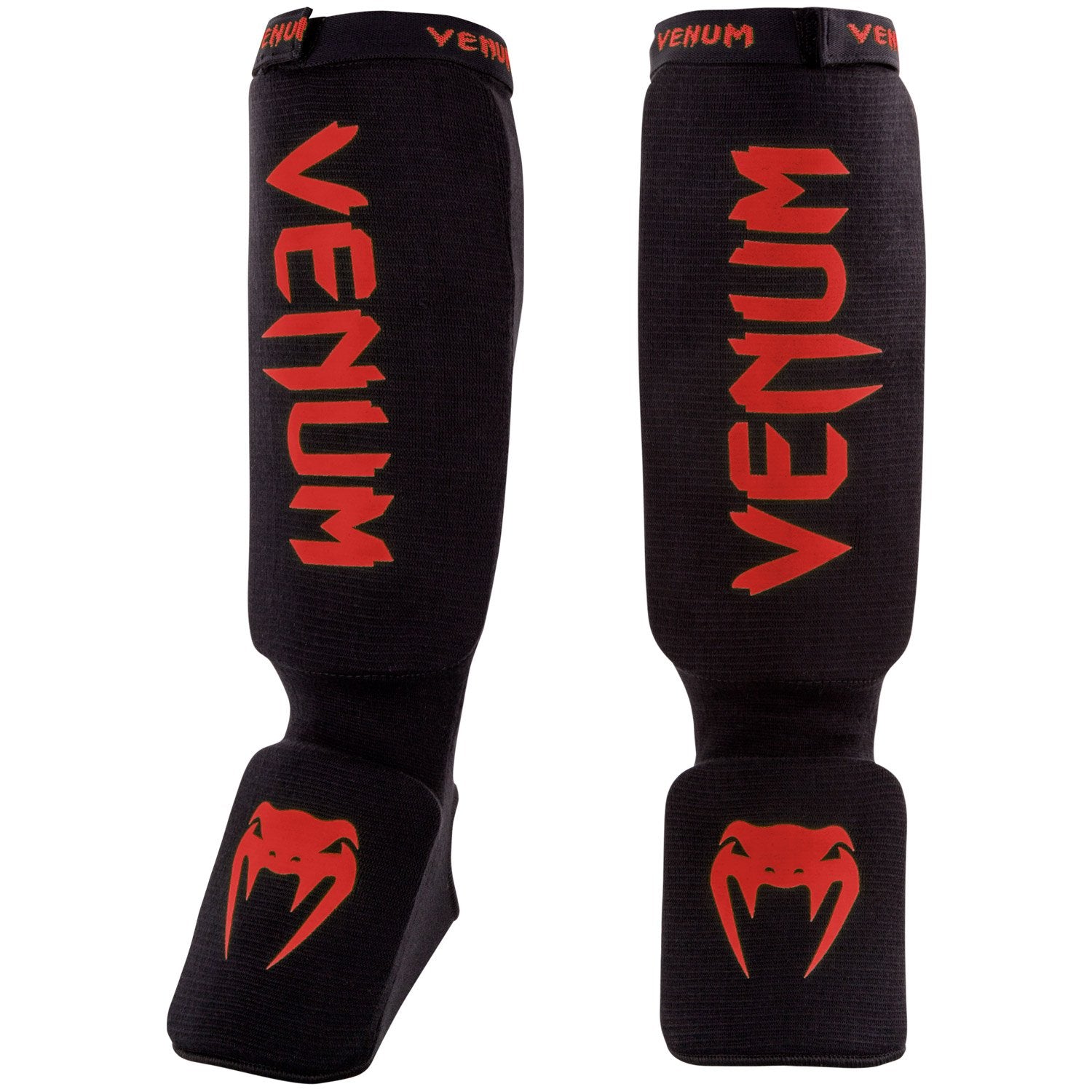 Venum 0480-Black Kontact Shin and Instep Guards The Champ Gear