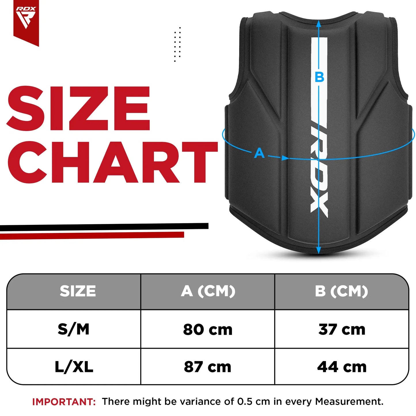 RDX Chest Protector – Boxing, MMA, Kickboxing, Muay Thai Body Guard, Adjustable Ribs Protection Pad - The Champ Gear