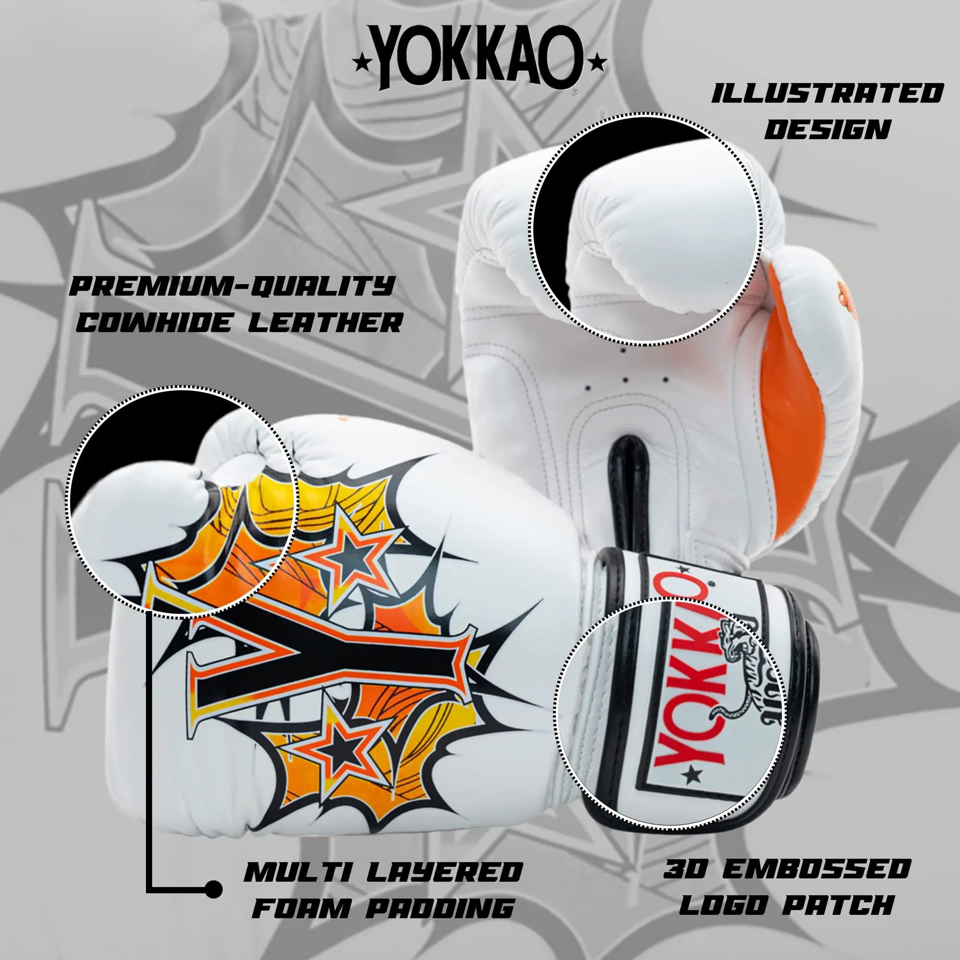 YOKKAO Design Breathable Muay Thai Boxing Glove The Champ Gear