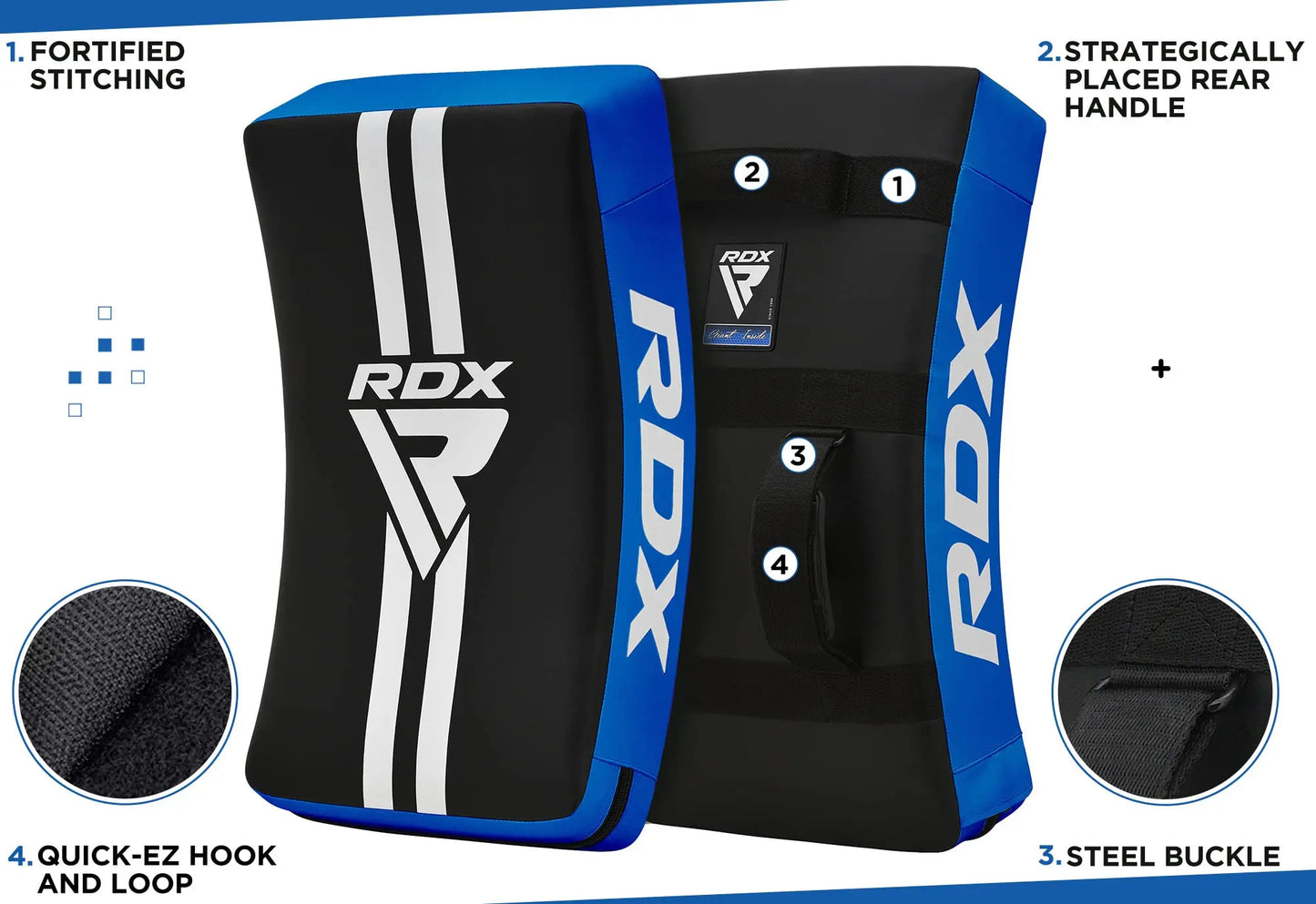 RDX Kick Shield  | 60CM Large Heavy Curved - The Champ Gear