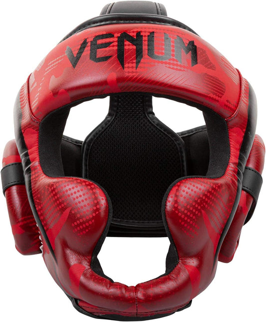 Venum Elite Headgear - Red/Camo, One Size The Champ Gear