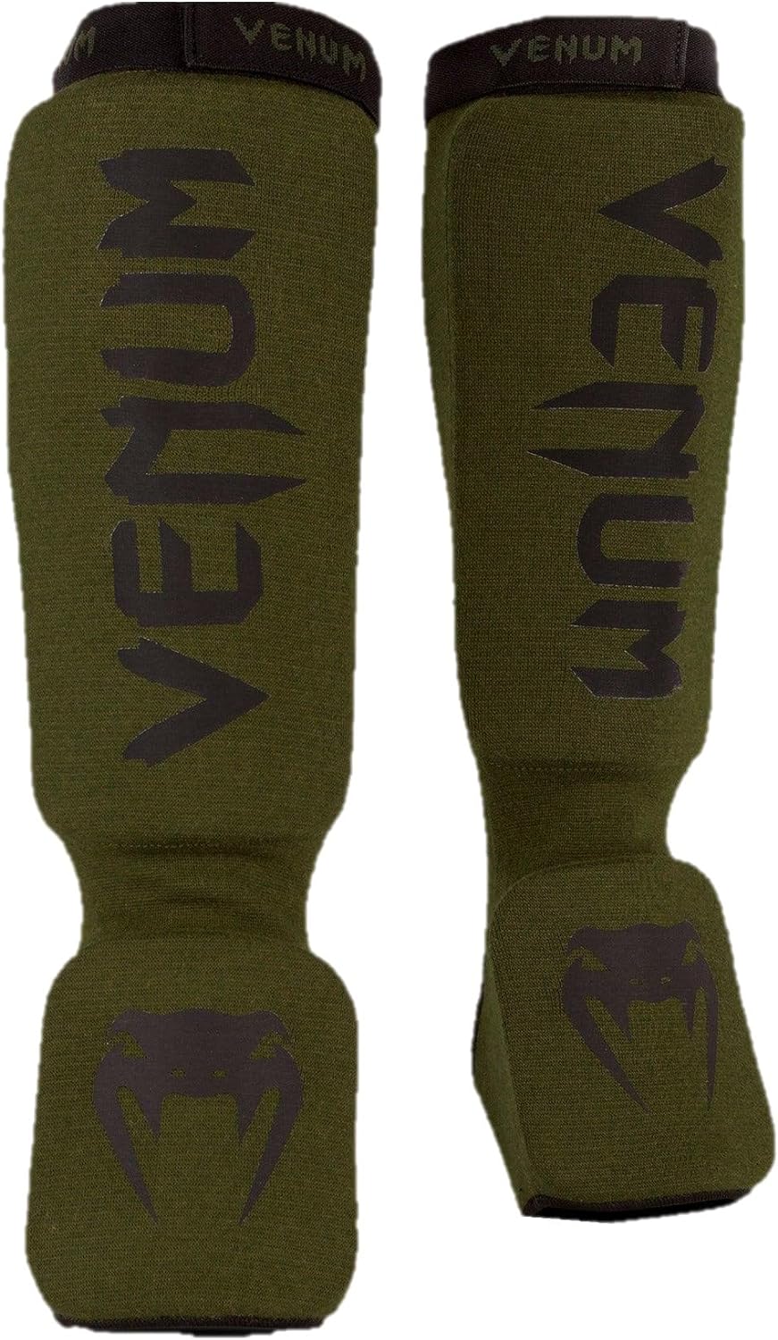 Venum Kontact Shin Guards - Khaki/Black, S The Champ Gear