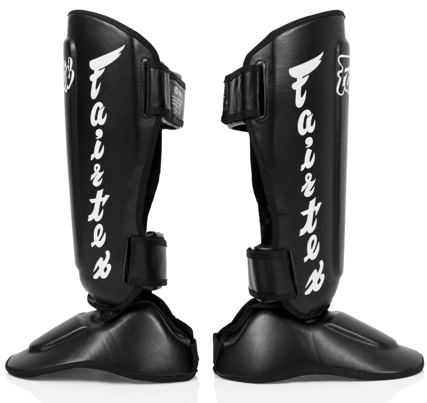 Fairtex SP7 Muay Thai Shin Guards for Men, Women, Kids | Shin Guards Made with Syntek Leather & are Premium, Lightweight & Durable | Detachable shin & Foot Protector The Champ Gear