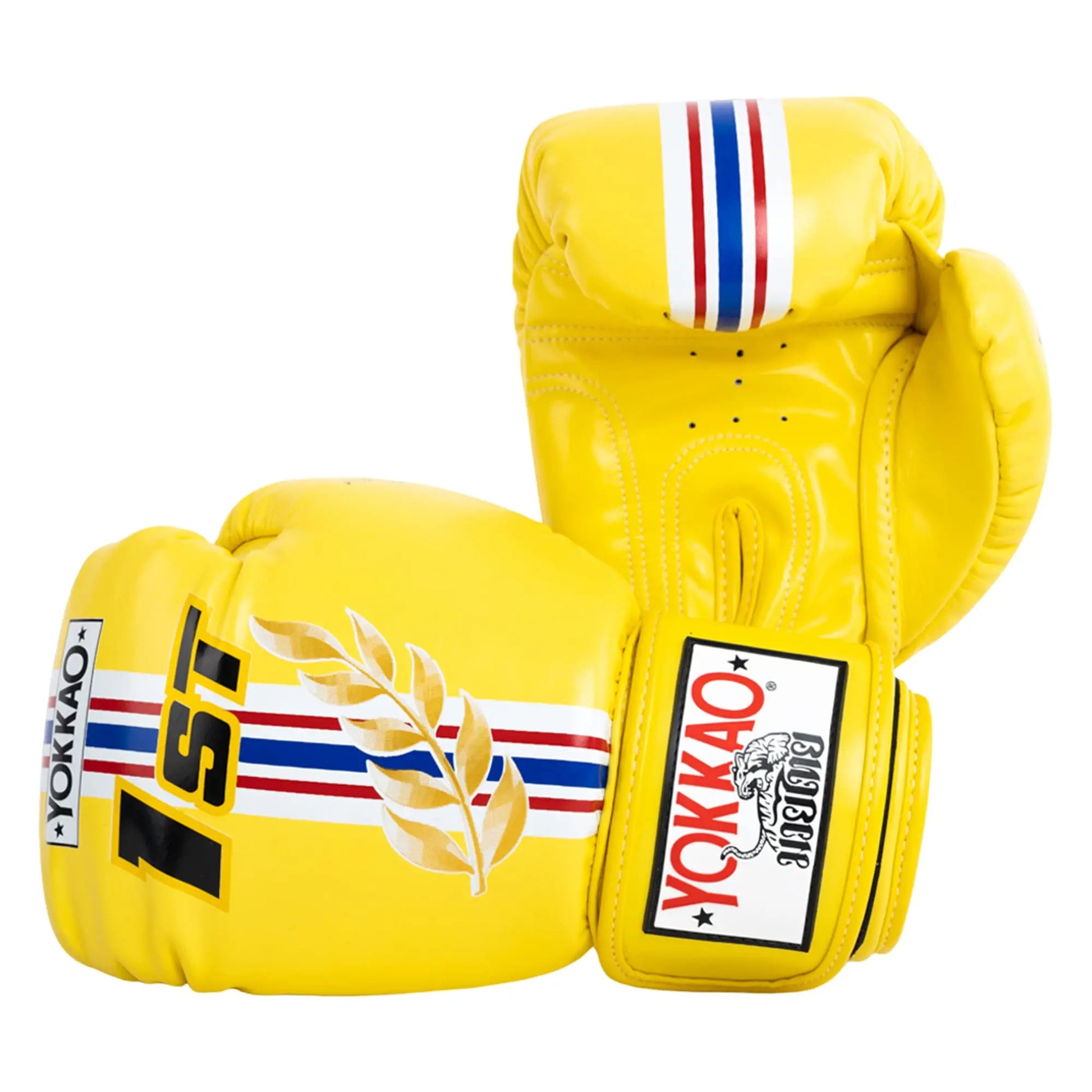 YOKKAO Design Breathable Muay Thai Boxing Glove | Premium Leather Training and Sparring Gloves for Men and Women | Winning Boxing Gloves | Punching Glove The Champ Gear