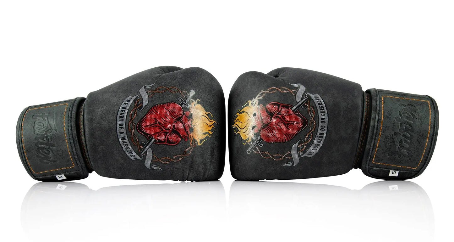 Fairtex Heart of a Warrior Boxing Gloves - The Champ Gear