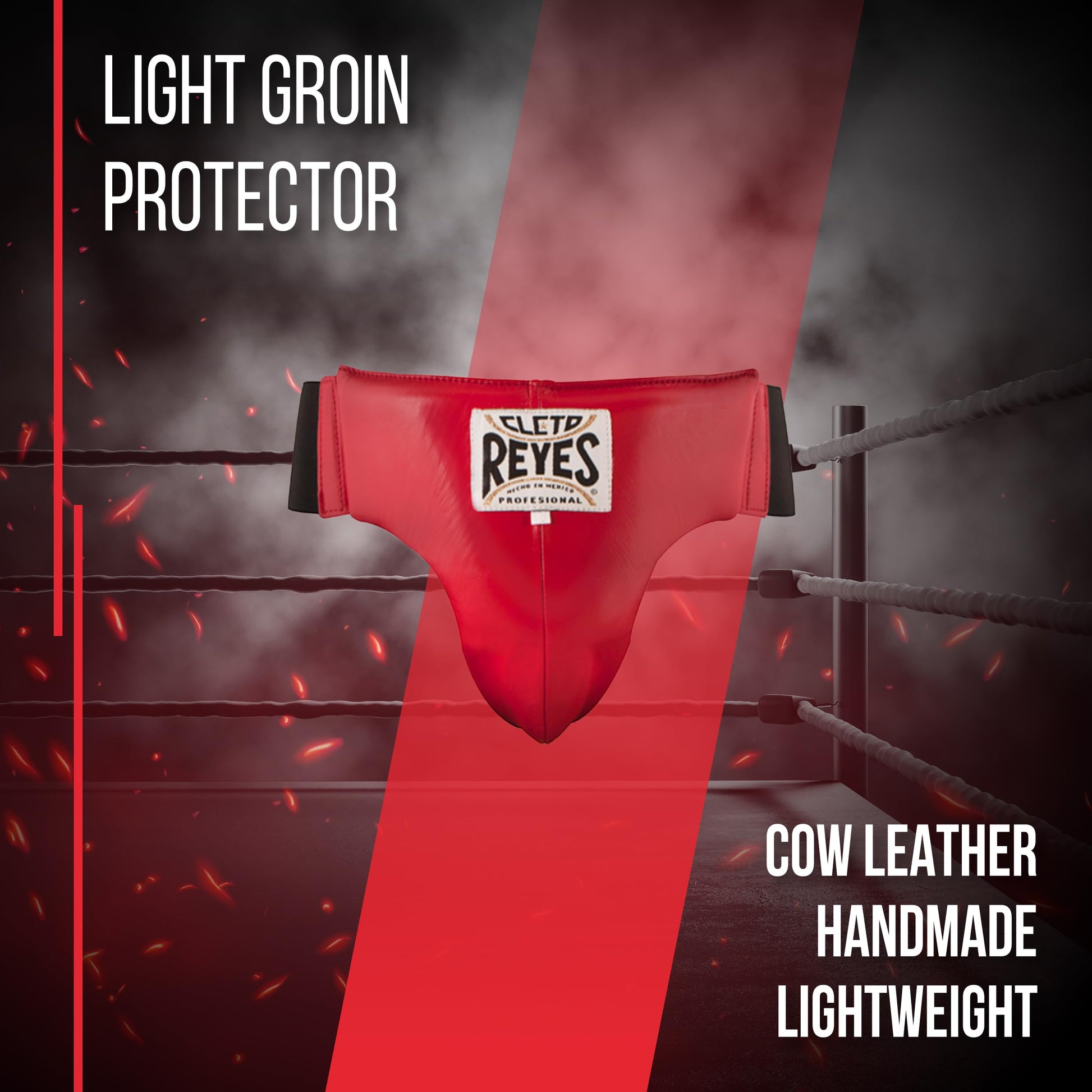 Cleto Reyes Light Groin Protector with Lightweight Protective Cup, Boxing Training Equipment, Protection Gear for Men The Champ Gear