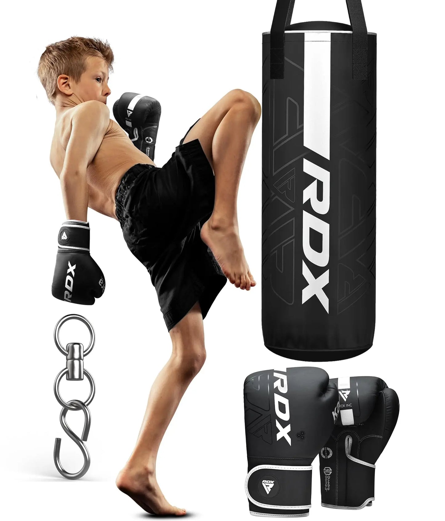 RDX Kids Punching Bag Set - 2FT with Gloves, Home Gym Training - The Champ Gear