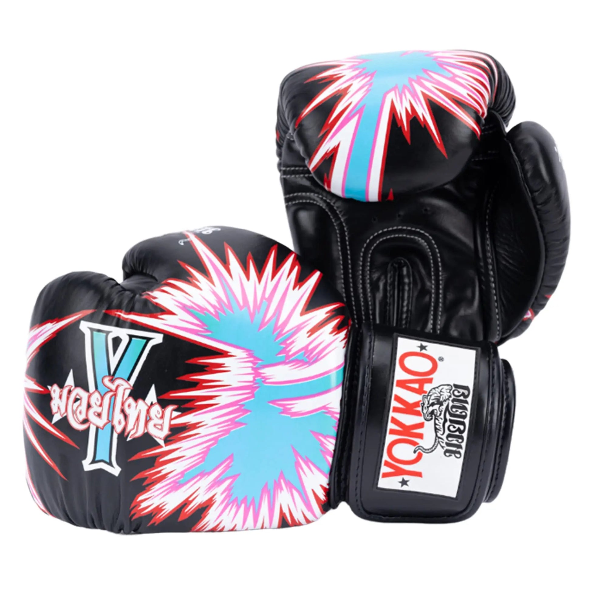 YOKKAO Design Breathable Muay Thai Boxing Glove | Premium Leather Training and Sparring Gloves for Men and Women | Winning Boxing Gloves | Punching Glove The Champ Gear