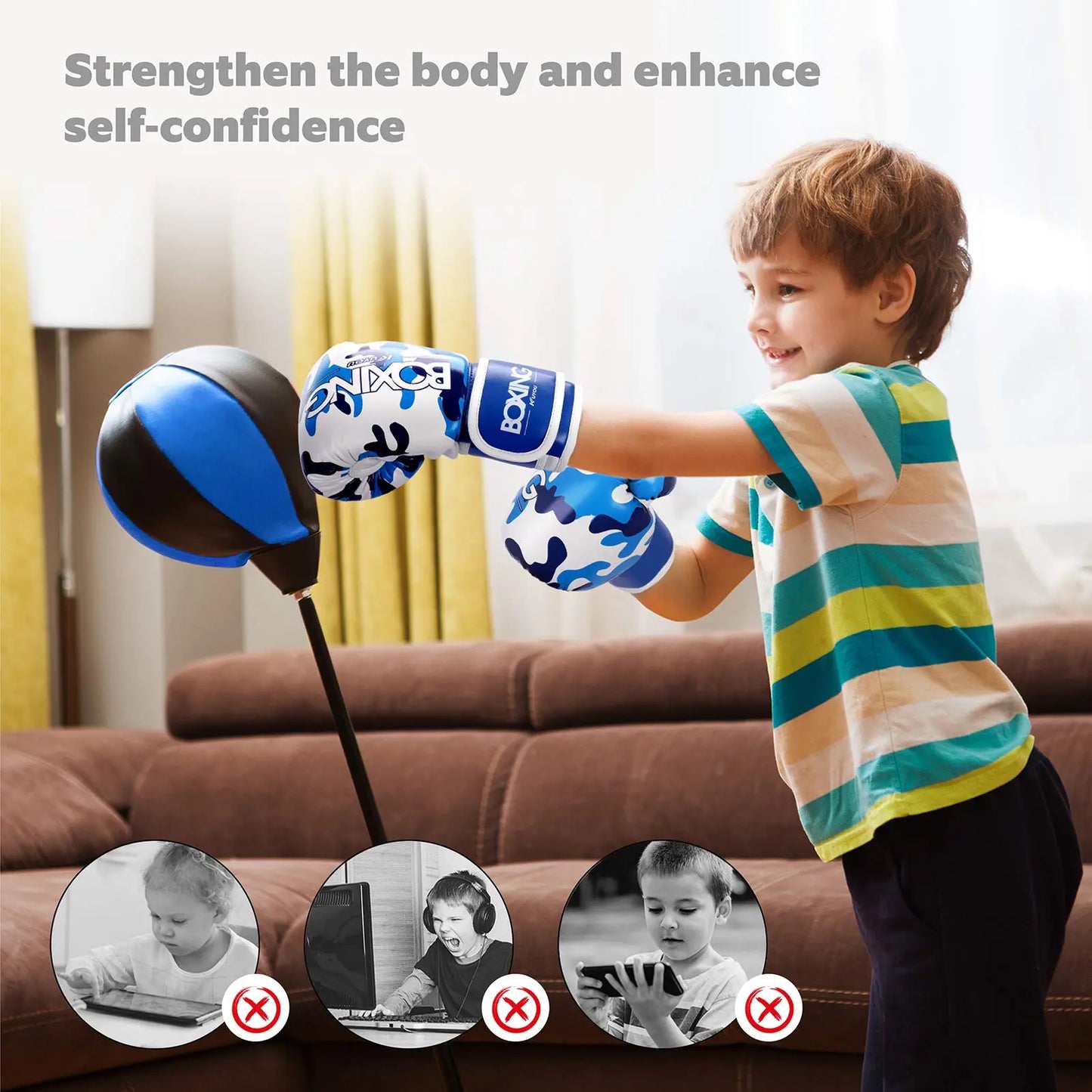 Kids Boxing Glove for Children 3-9 Youth Boys And  Girls - The Champ Gear