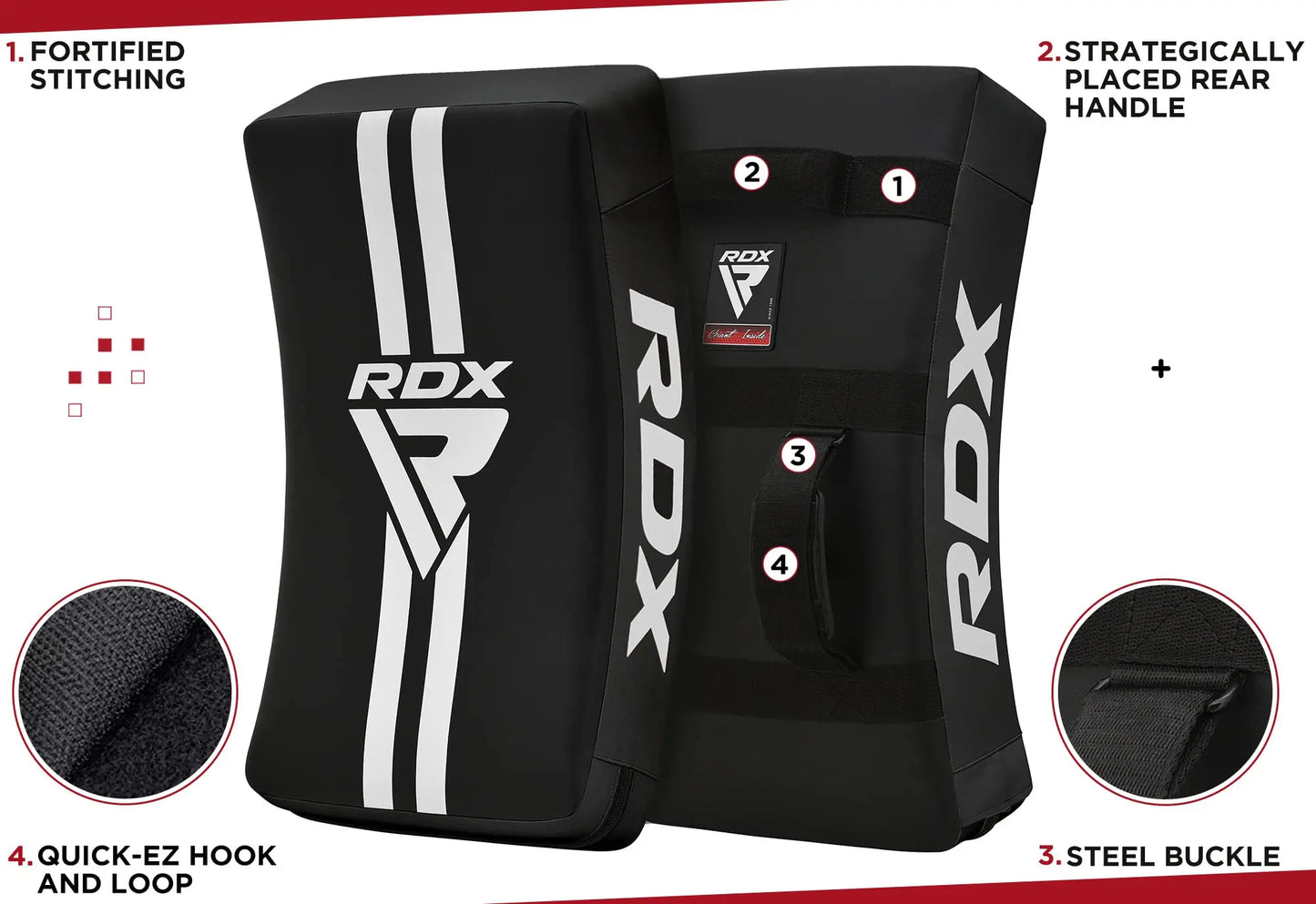 RDX Kick Shield  | 60CM Large Heavy Curved - The Champ Gear