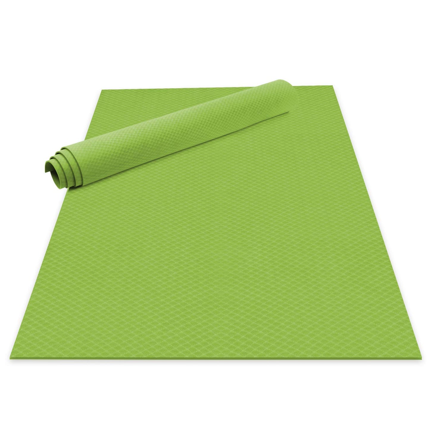 Odoland Large Exercise Mat 72'' x 48'' (6'x4') x6mm for Pilates Stretching Workout Mats for Home Gym Flooring, Extra Thick Non Slip Eco Friendly Yoga Mat with Carry Strap The Champ Gear