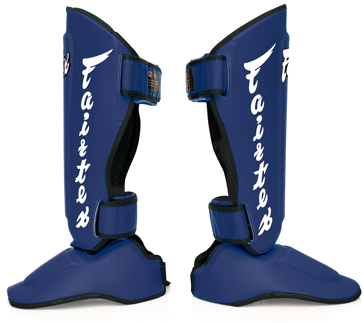 Fairtex SP7 Muay Thai Shin Guards for Men, Women, Kids | Shin Guards Made with Syntek Leather & are Premium, Lightweight & Durable | Detachable shin & Foot Protector The Champ Gear