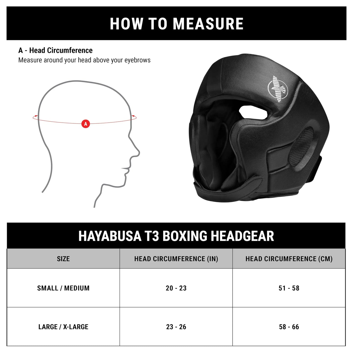 Hayabusa T3 Boxing Headgear Adjustable - The Champ Gear