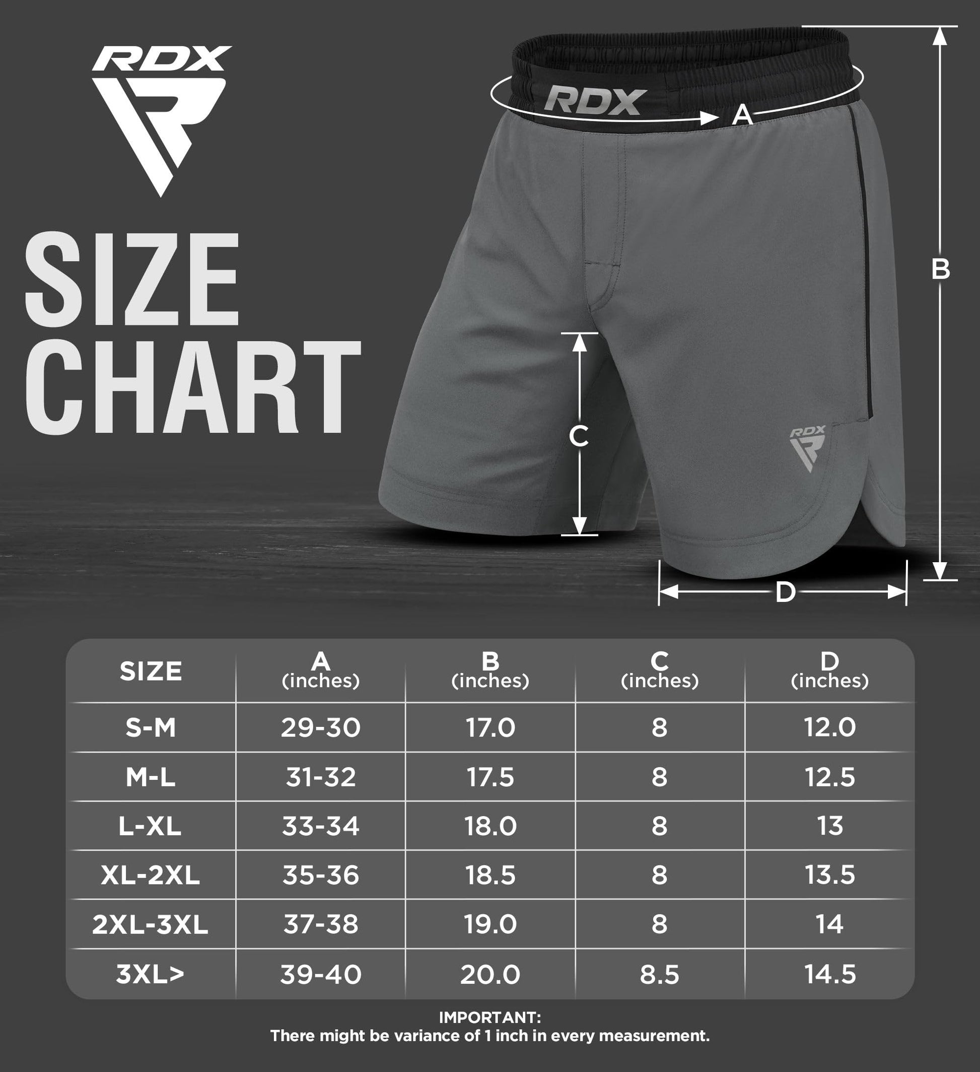 RDX MMA Shorts for Training and Kick Boxing, Trunks for Bodybuilding, Cage Fighting, Muay Thai,BJJ Grappling, Combat Sports The Champ Gear