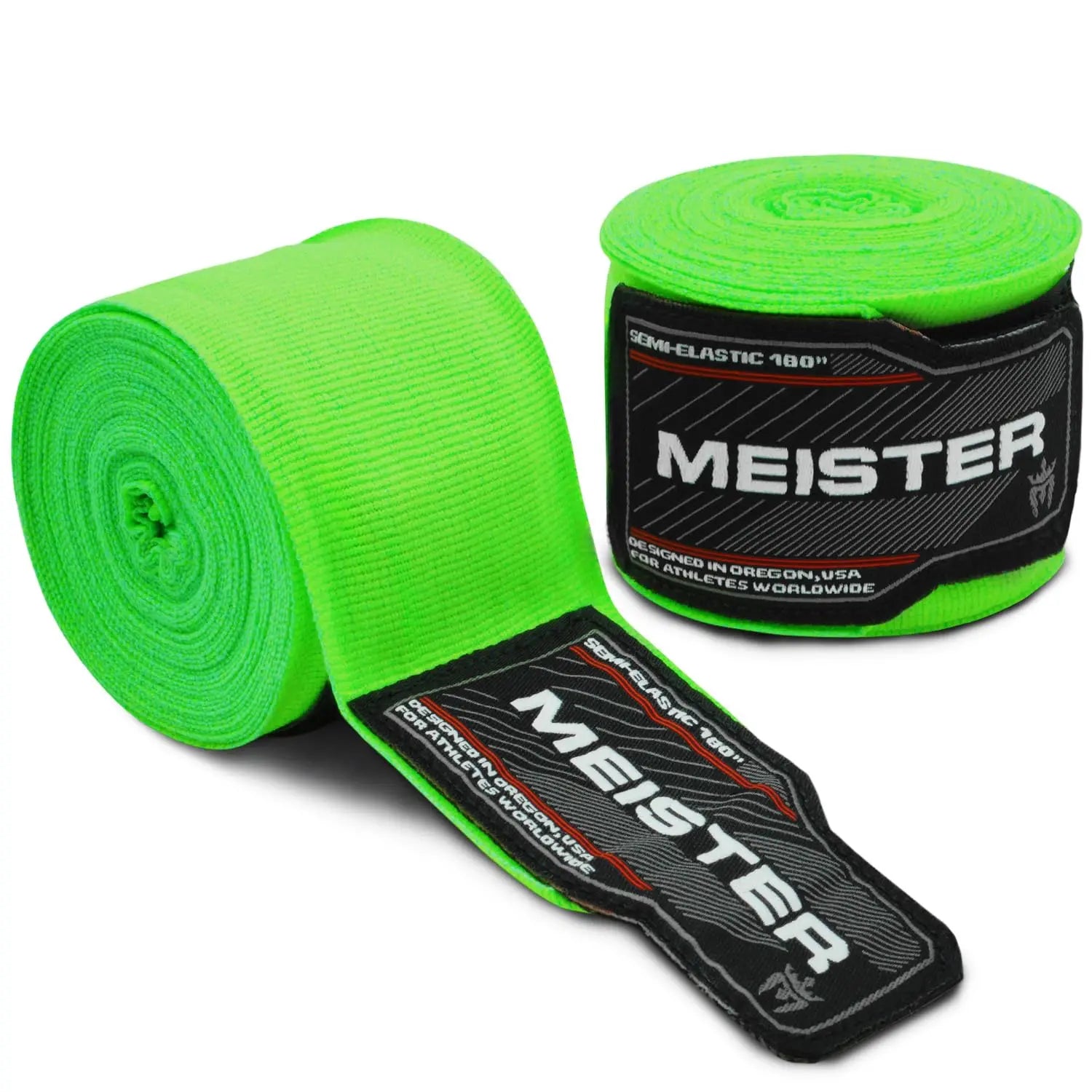 Meister Adult 180" Semi-Elastic Hand Wraps for MMA & Boxing (Pair) - The Champ Gear