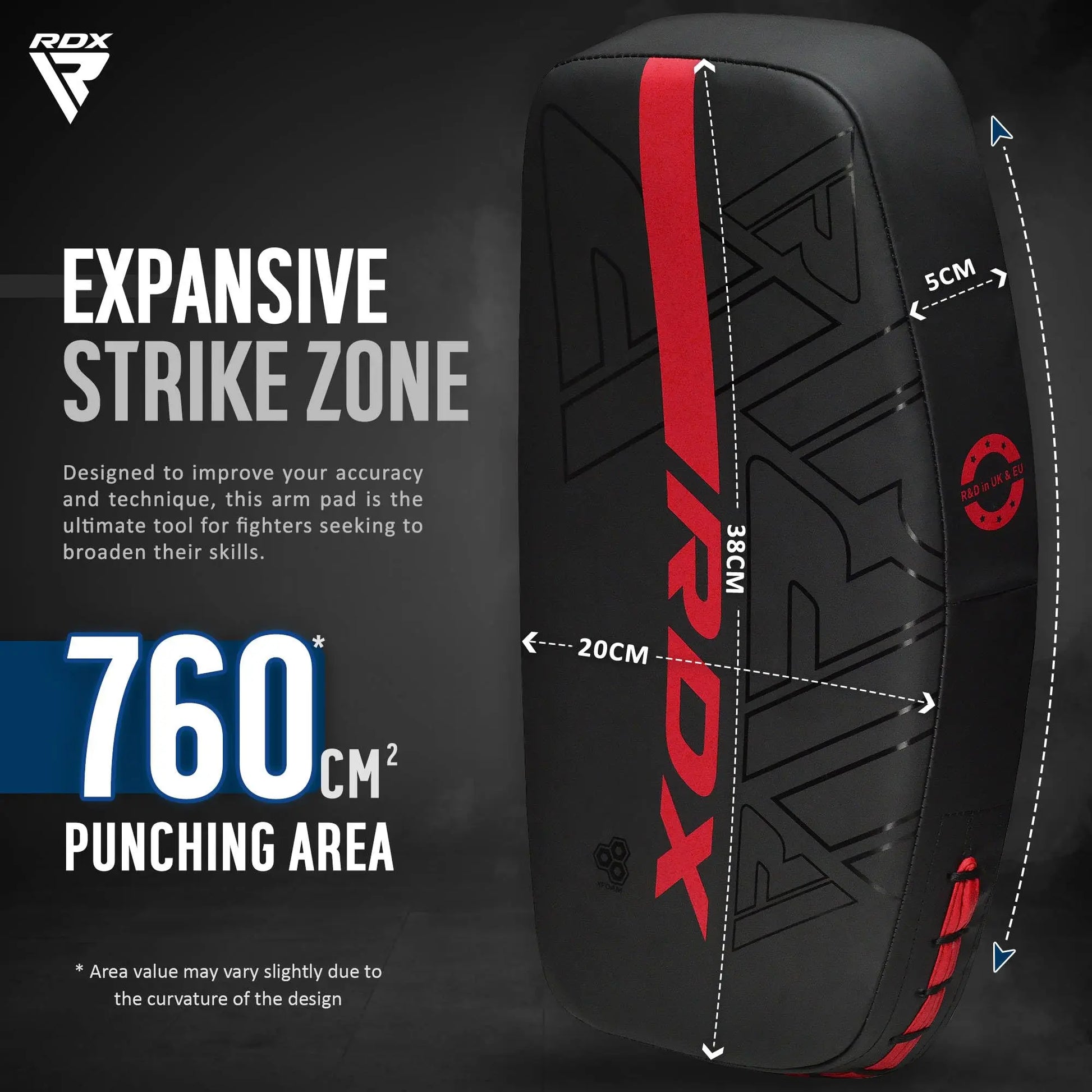 RDX | Thai Pads Curved Kickboxing Shield - The Champ Gear