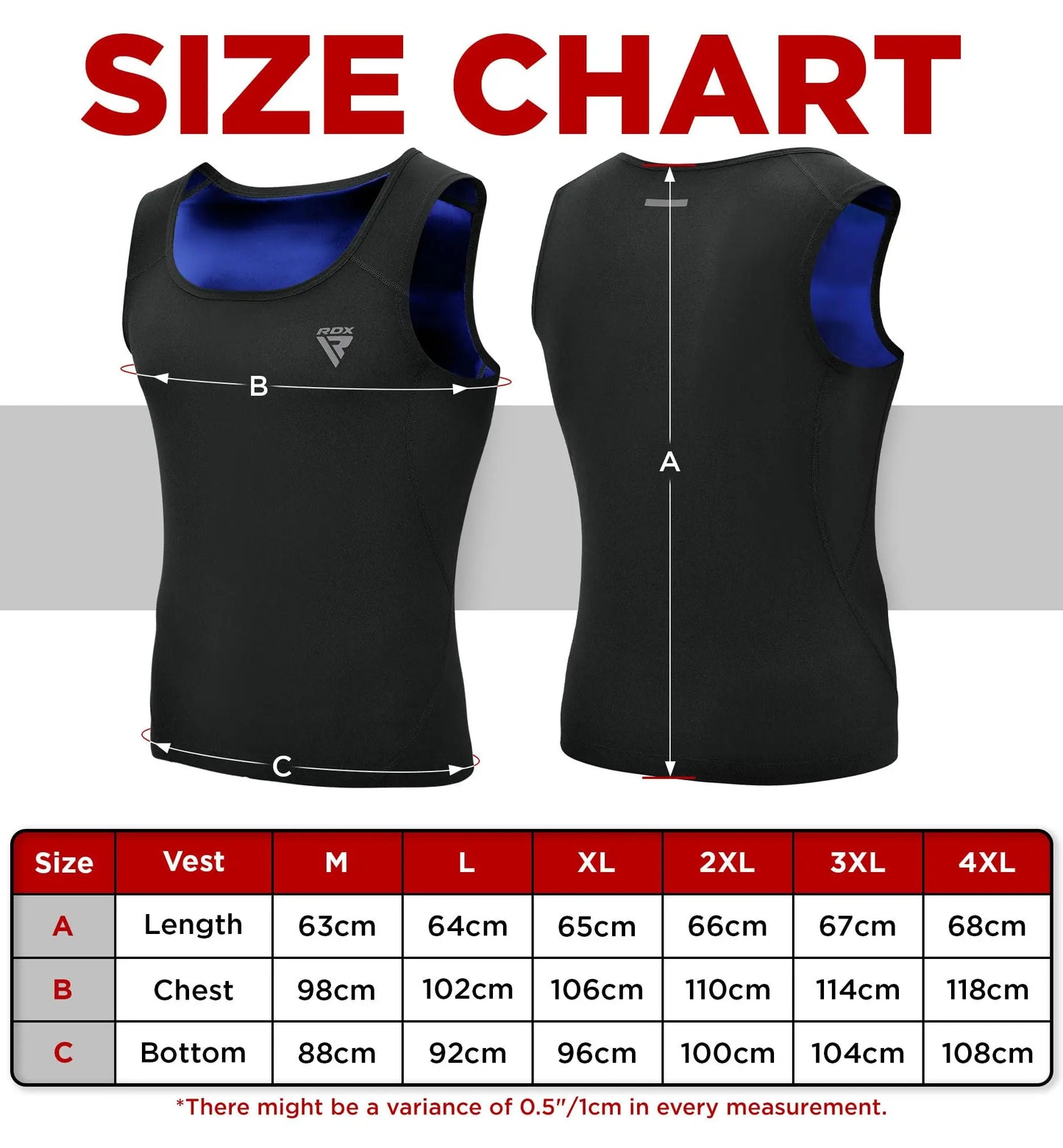 RDX Men's Sauna Vest Heat Trapping Sweat Waist Trainer - REACH OEKO TEX 100 Certified Body Shaper - Zipper - Fitness Tank Top The Champ Gear