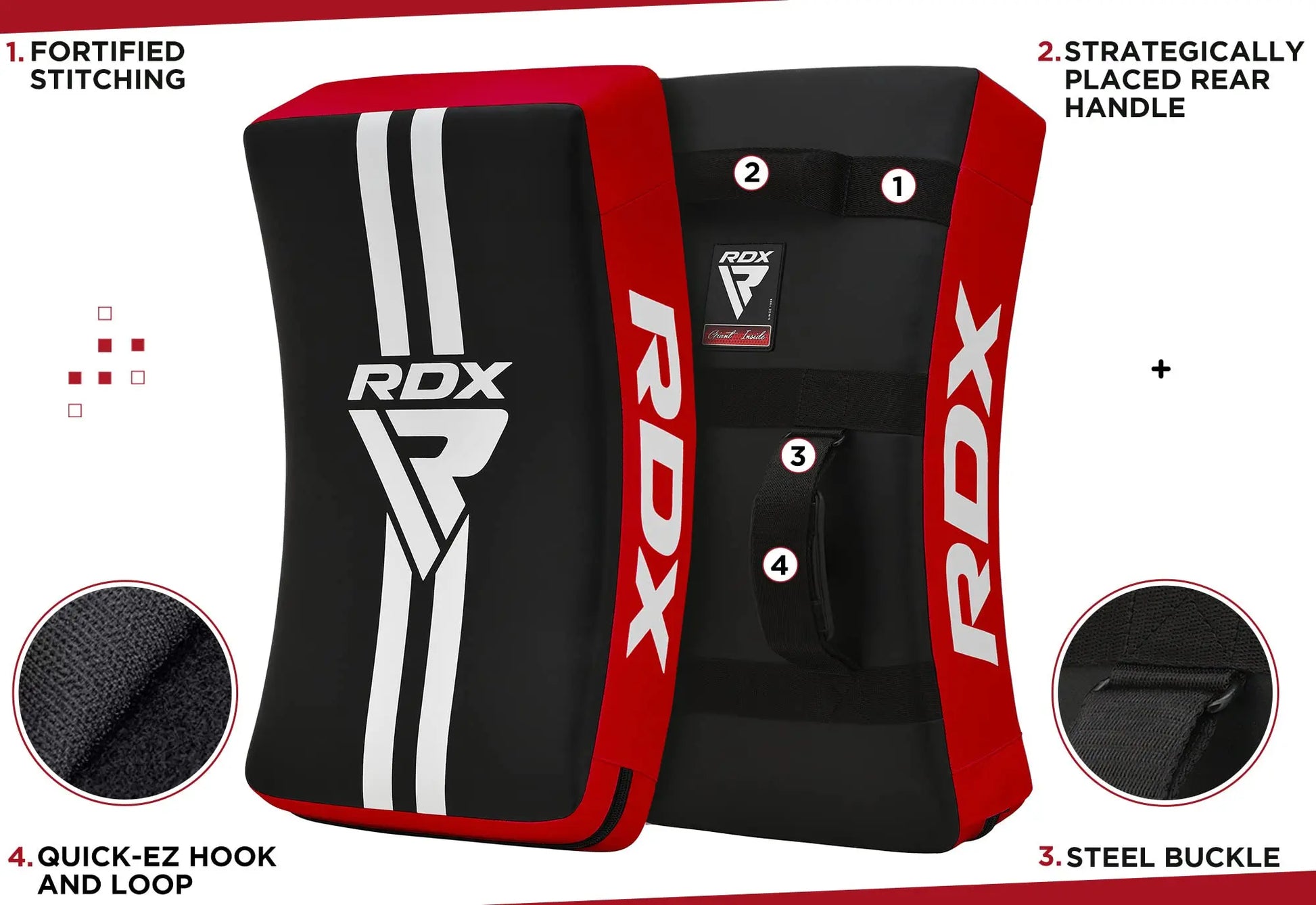 RDX Kick Shield  | 60CM Large Heavy Curved - The Champ Gear