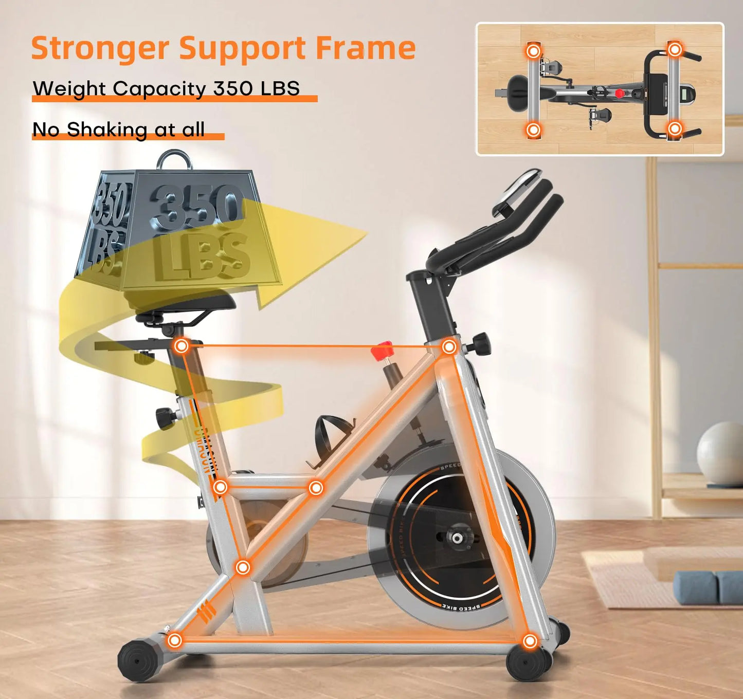 DMASUN Magnetic Resistance Exercise Bike - The Champ Gear