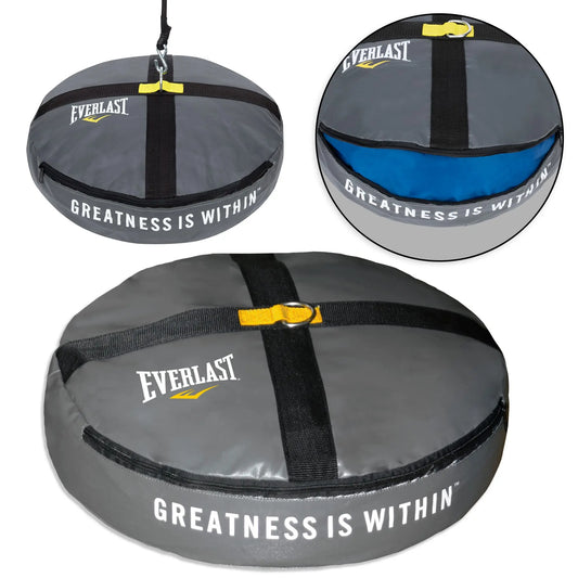 Everlast Heavy Bag Anchor, stabilize Your Heavy Bag or Double end Striking Bag While Training, Premium Synthetic Leather. The Champ Gear