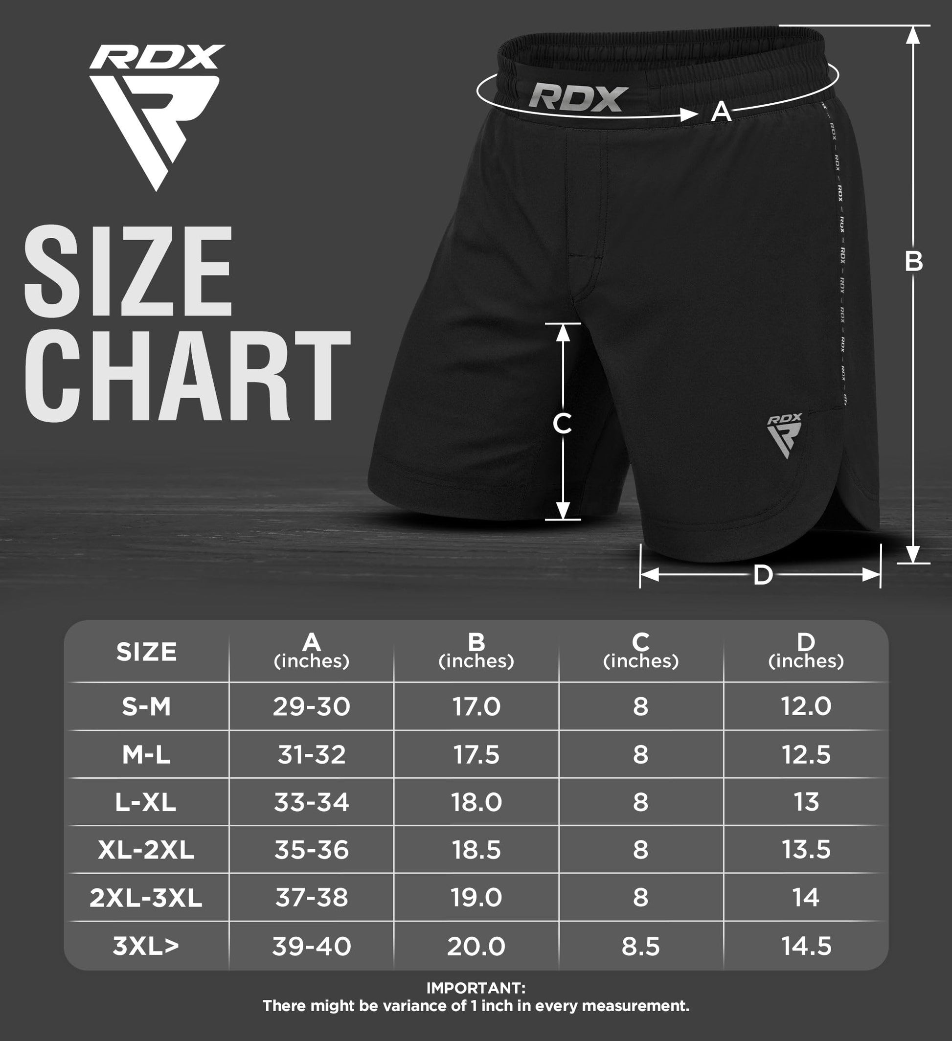 RDX MMA Shorts for Training and Kick Boxing, Trunks for Bodybuilding, Cage Fighting, Muay Thai,BJJ Grappling, Combat Sports The Champ Gear