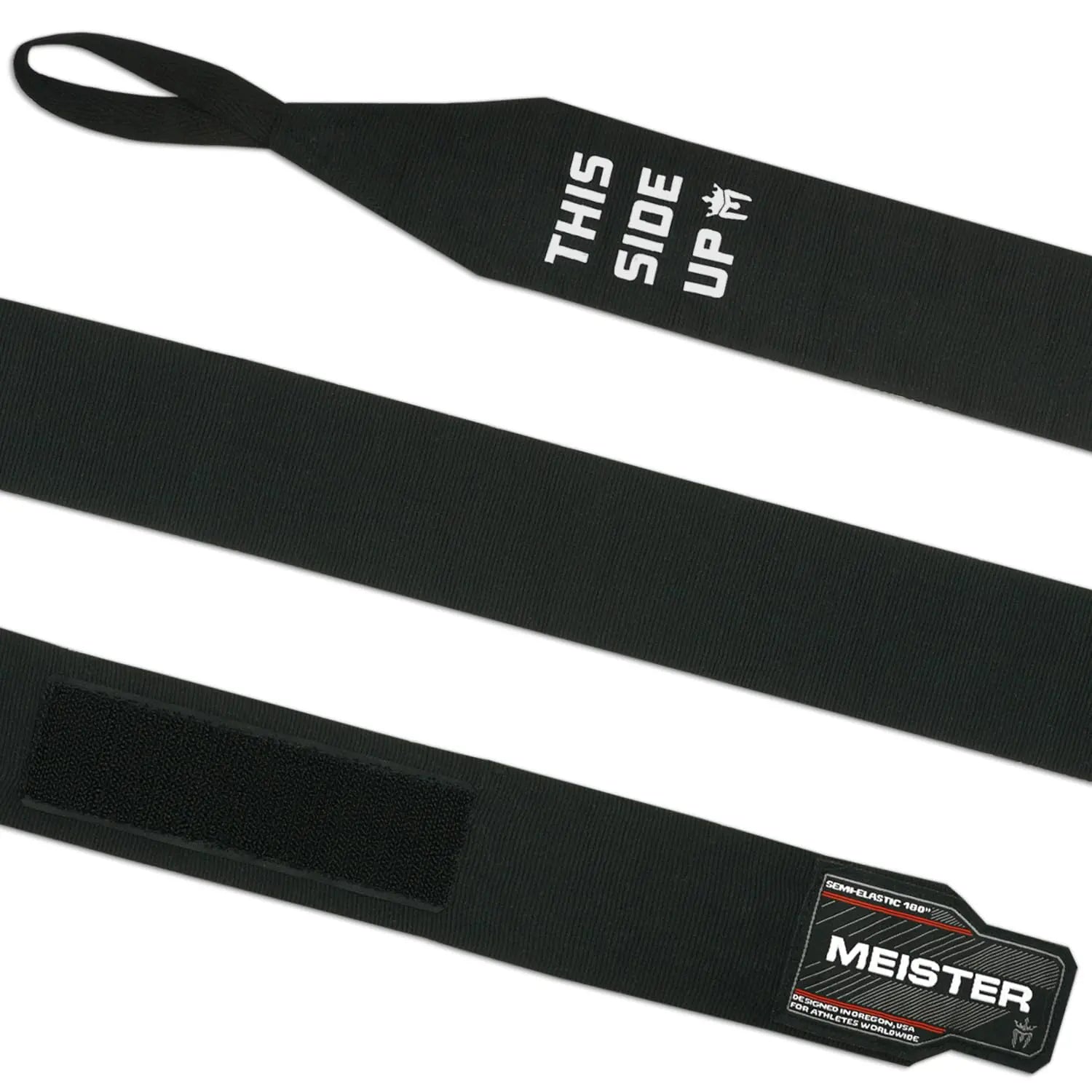 Meister Adult 180" Semi-Elastic Hand Wraps for MMA & Boxing (Pair) - The Champ Gear