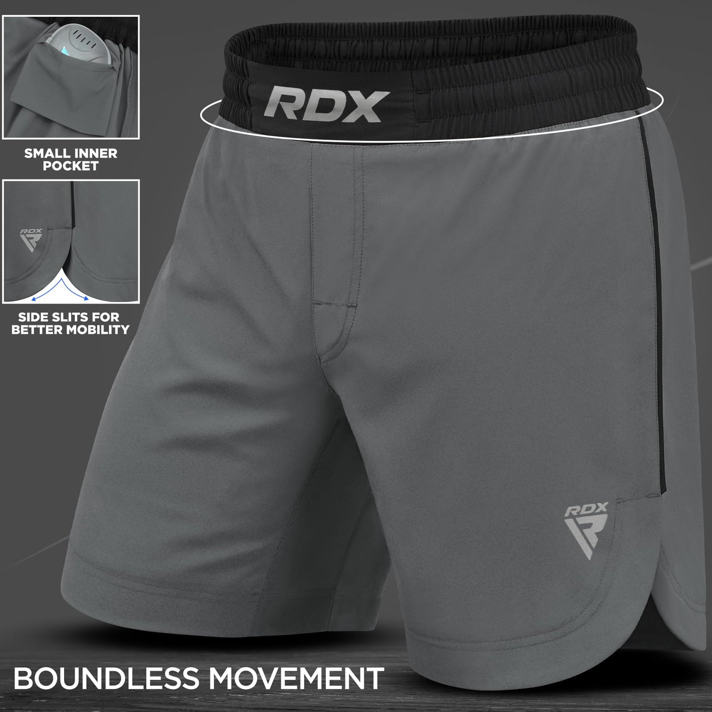 RDX MMA Shorts for Training and Kick Boxing, Trunks for Bodybuilding, Cage Fighting, Muay Thai,BJJ Grappling, Combat Sports The Champ Gear