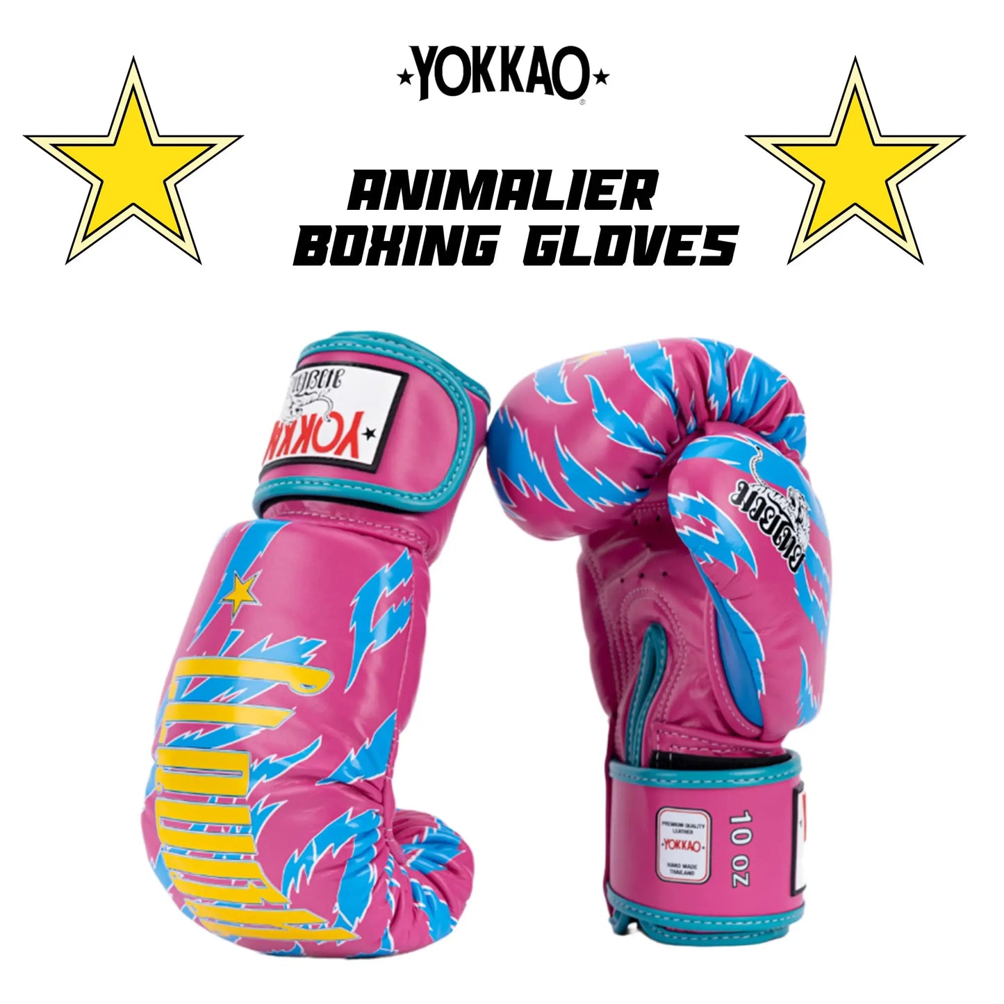 YOKKAO Design Breathable Muay Thai Boxing Glove | Premium Leather Training and Sparring Gloves for Men and Women | Winning Boxing Gloves | Punching Glove The Champ Gear