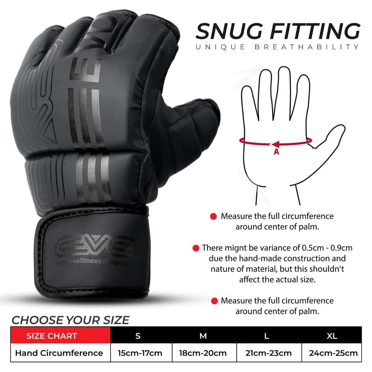 VO Fitness MMA Gloves – Matte Black, Sparring & Training - The Champ Gear