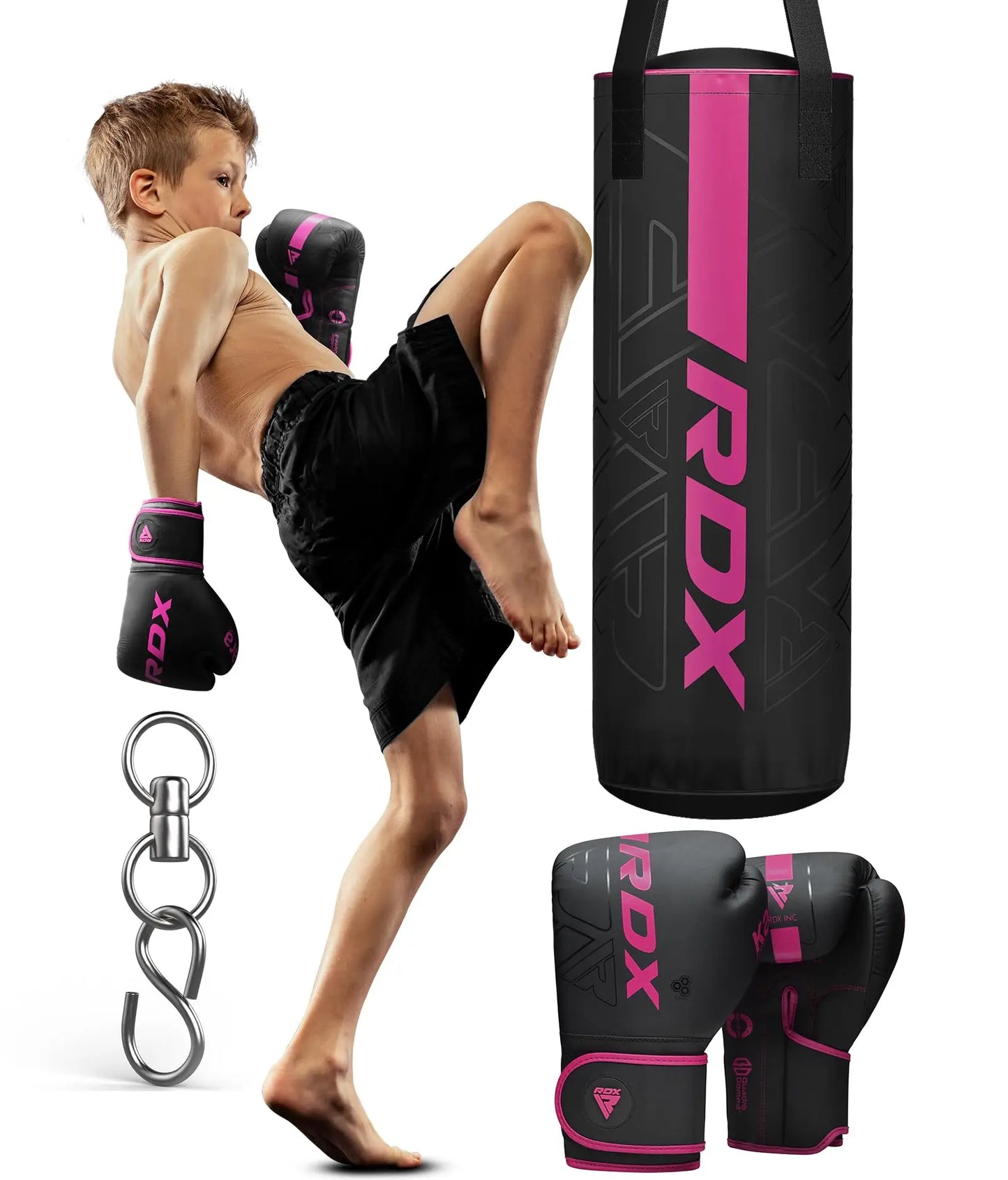 RDX Kids Punching Bag Set - 2FT with Gloves, Home Gym Training - The Champ Gear