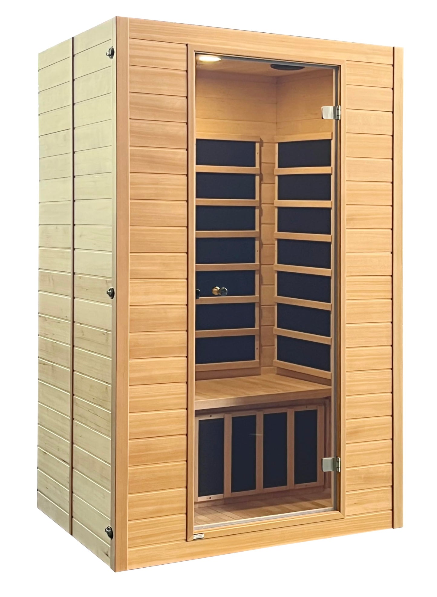 Blisspod, Vienna, Far Infrared Sauna Canadian Hemlock Very Low EMF, 74.8-in x 35.4-in, 2 Persons The Champ Gear