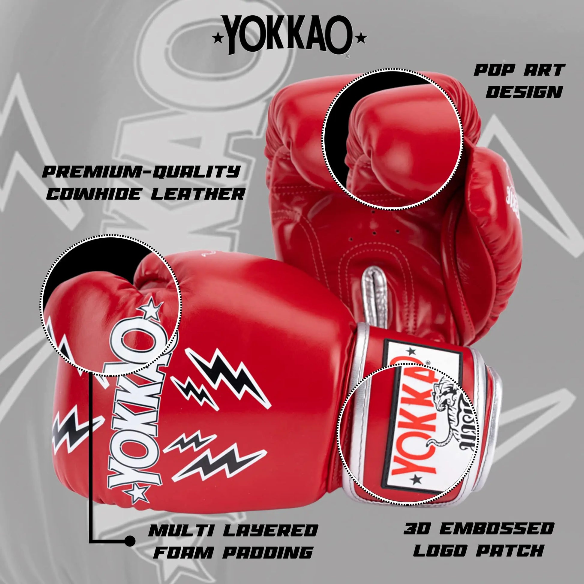 YOKKAO Design Breathable Muay Thai Boxing Glove The Champ Gear