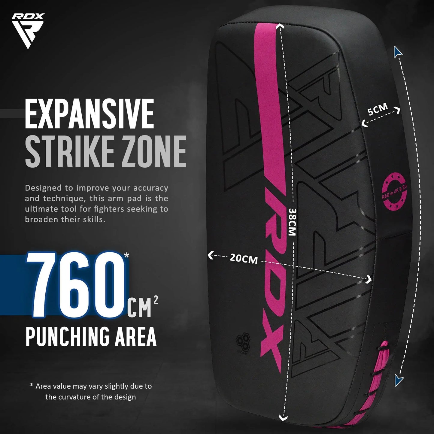 RDX | Thai Pads Curved Kickboxing Shield - The Champ Gear