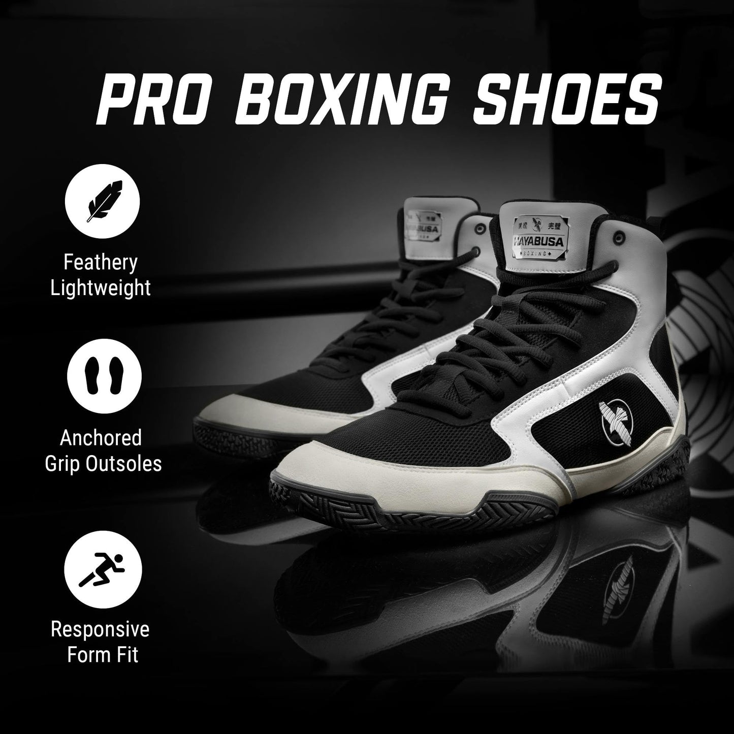 Hayabusa Pro Boxing Shoes for Men & Women The Champ Gear