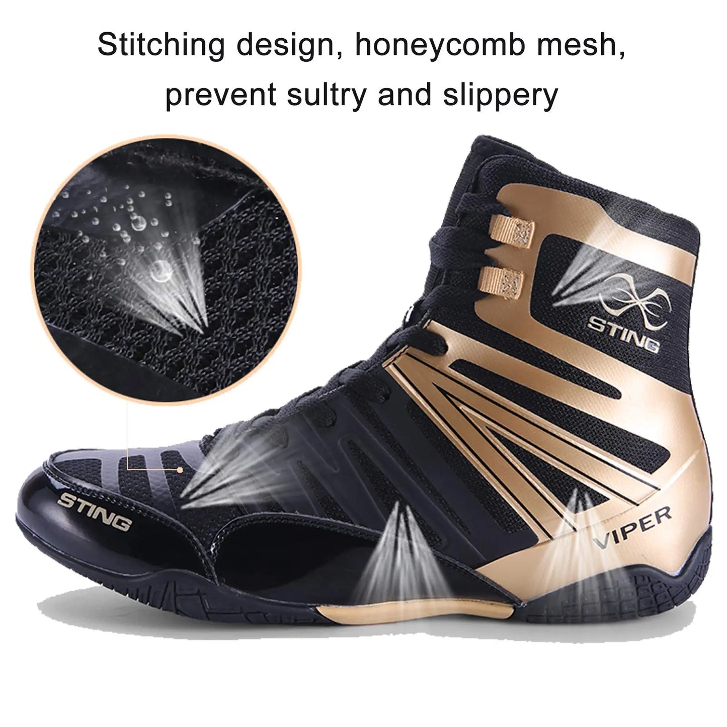 Elite Sting | Professional Boxing Shoes - The Champ Gear