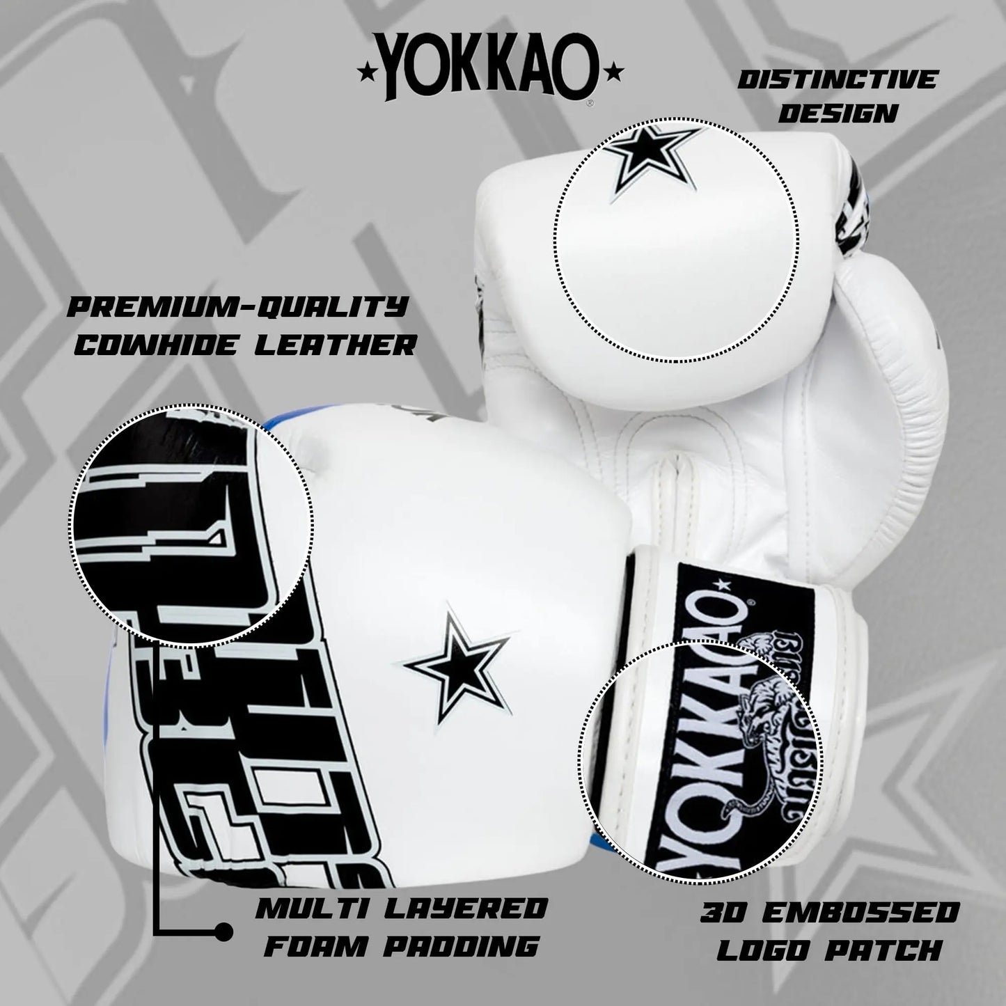 YOKKAO Design Breathable Muay Thai Boxing Glove The Champ Gear