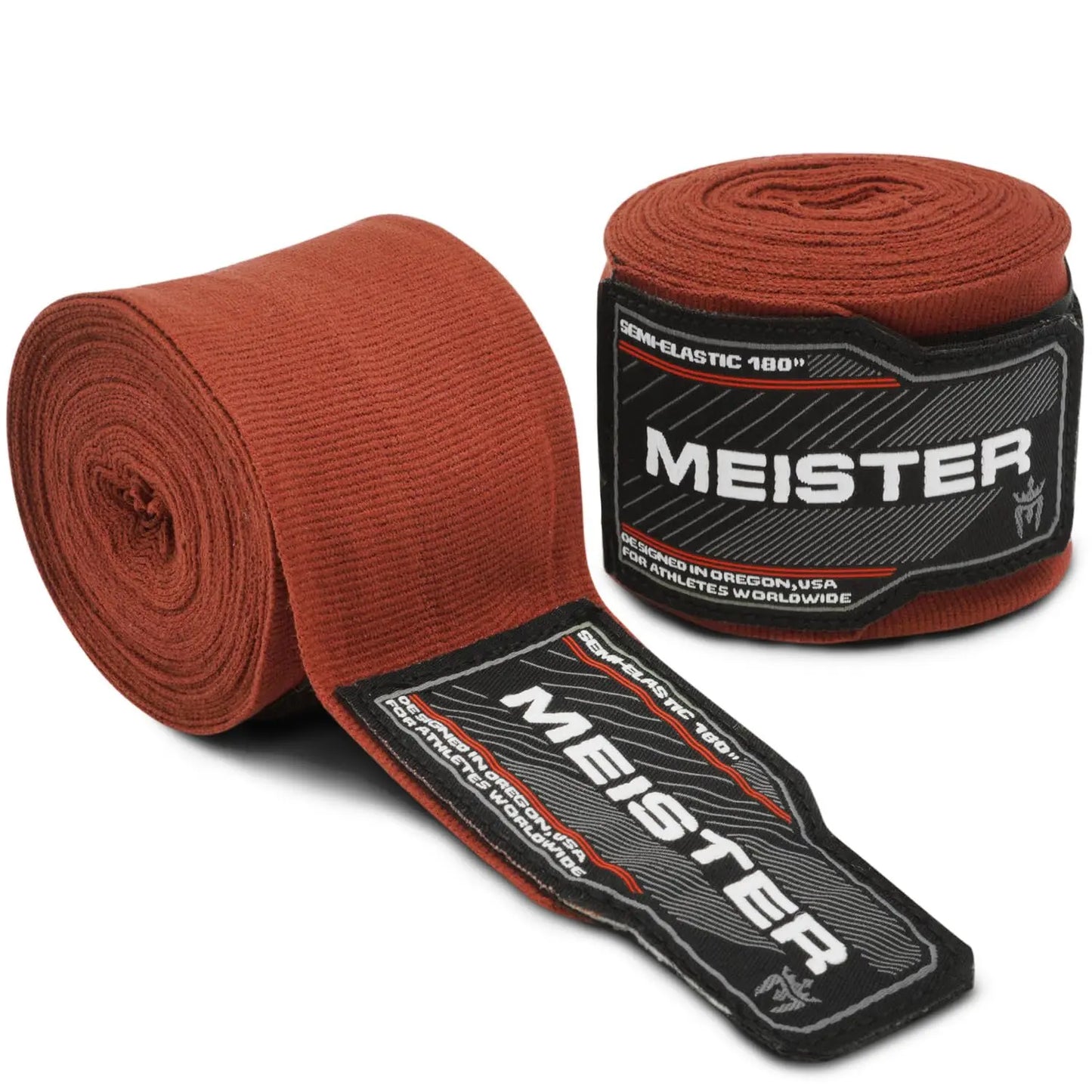 Meister Adult 180" Semi-Elastic Hand Wraps for MMA & Boxing (Pair) - The Champ Gear