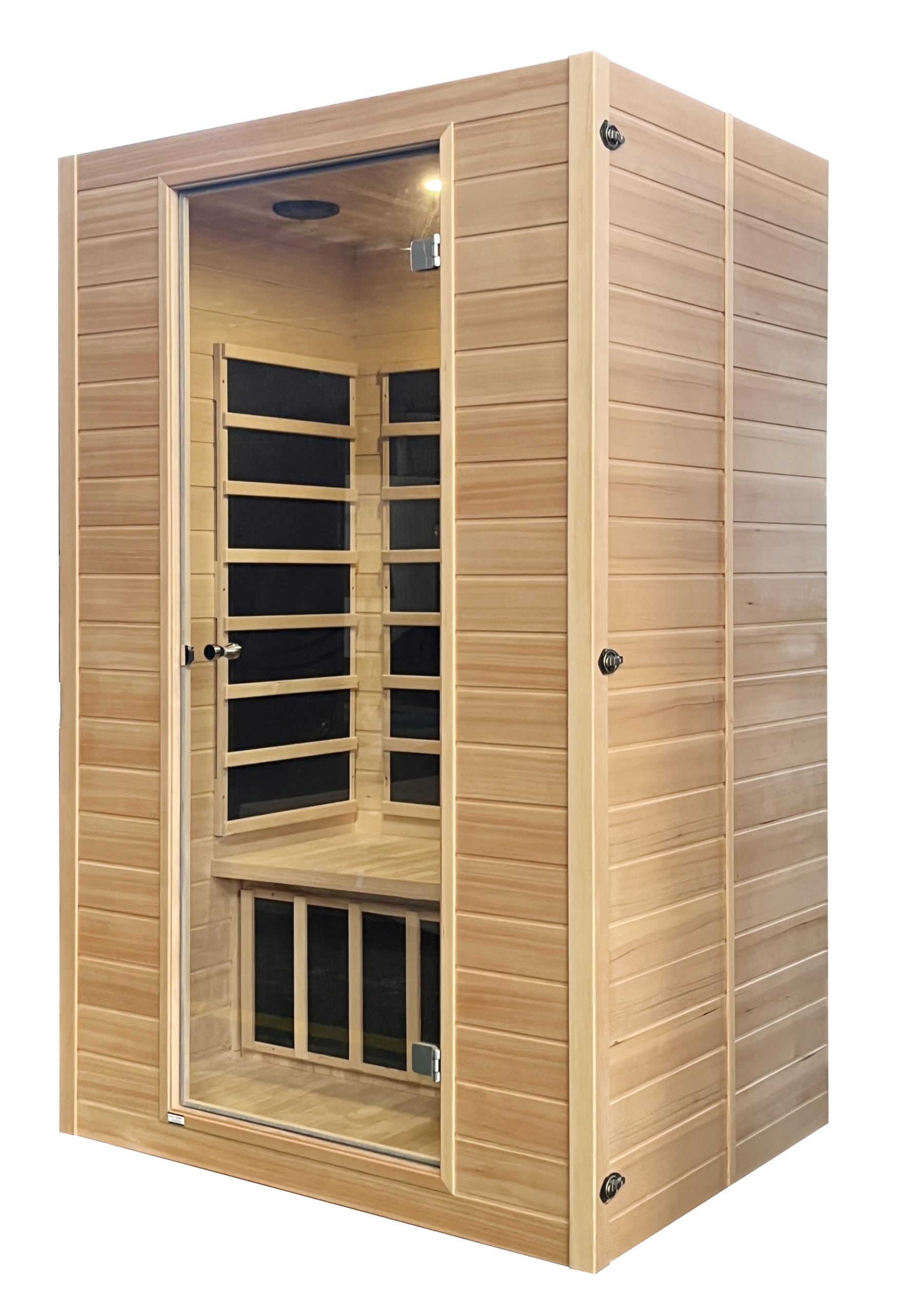 Blisspod, Vienna, Far Infrared Sauna Canadian Hemlock Very Low EMF, 74.8-in x 35.4-in, 2 Persons The Champ Gear