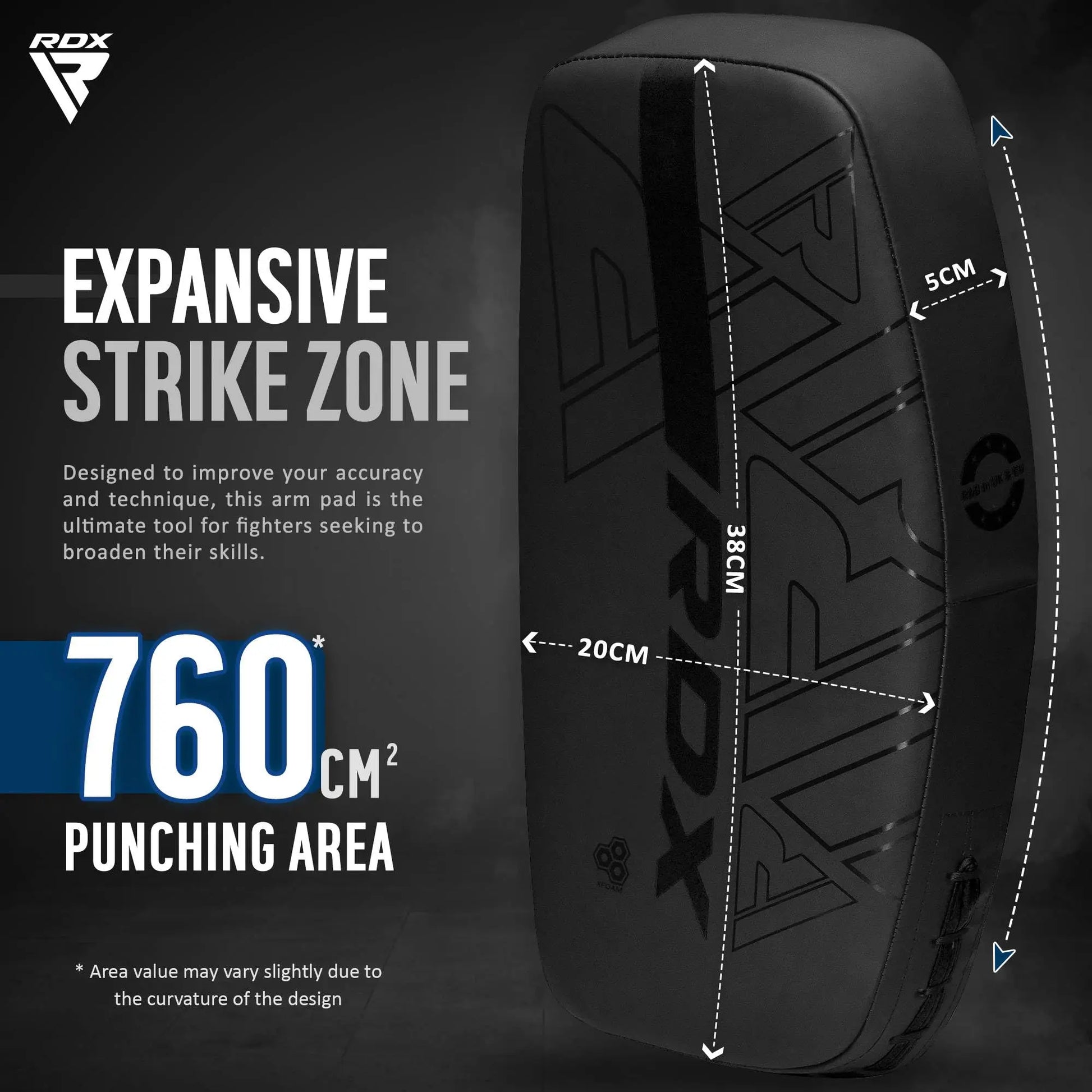 RDX | Thai Pads Curved Kickboxing Shield - The Champ Gear