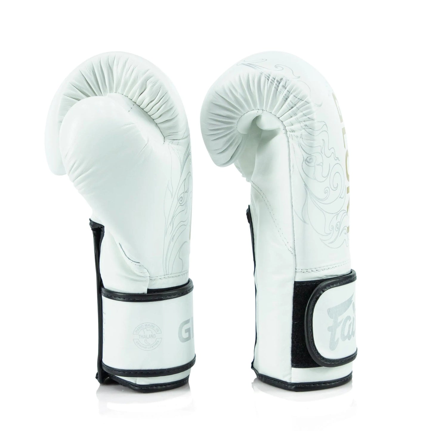 Fairtex Glory Training Gloves - Premium Leather MMA & Boxing Gloves |Handmade in Thailand - Shock-Absorbing Foam Padding | Ideal for Kickboxing, Sparring & Competition The Champ Gear