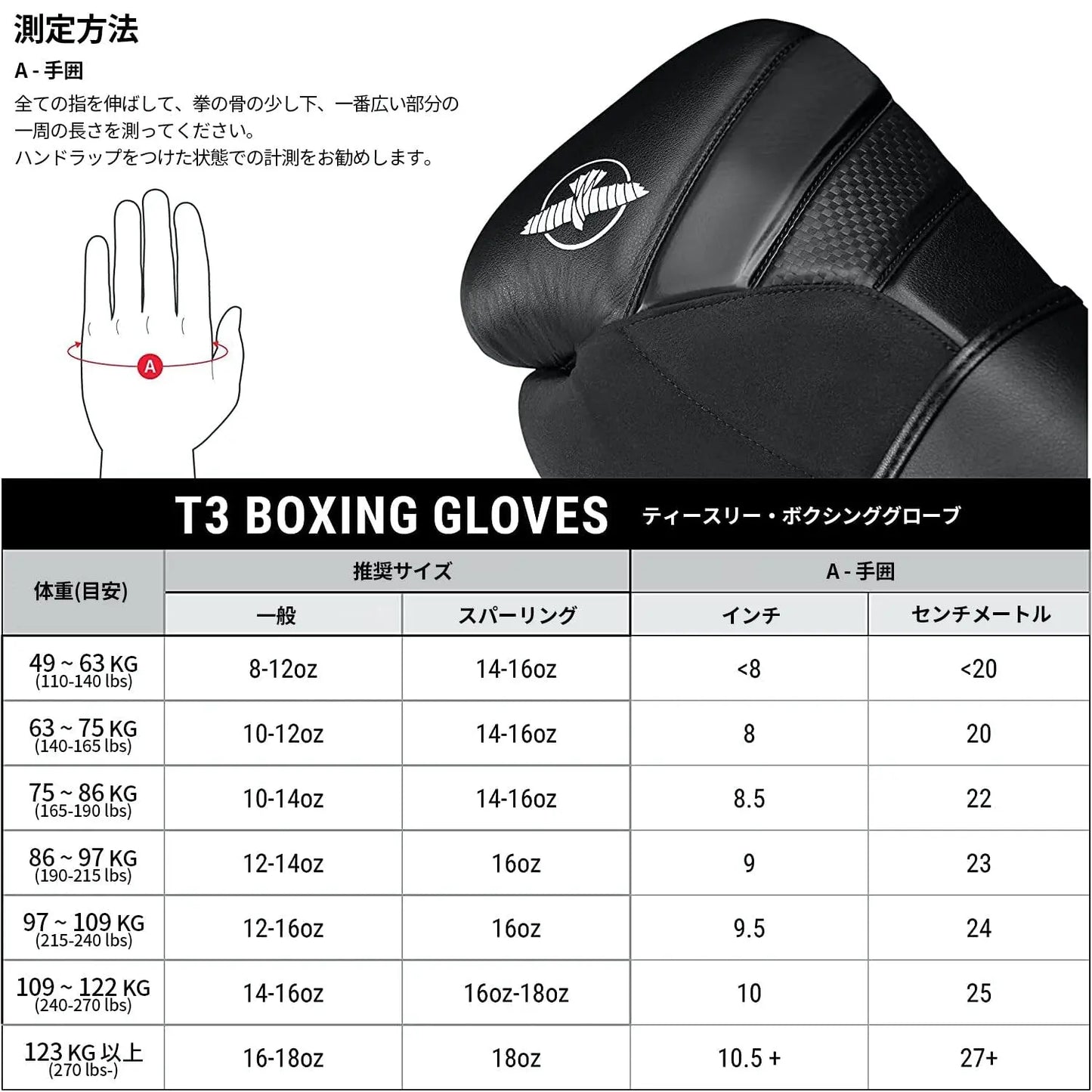 Hayabusa T3 Boxing Gloves for Men and Women Wrist and Knuckle Protection, Dual-X Hook and Loop Closure, Splinted Wrist Support, 5 Layer Foam Knuckle Padding The Champ Gear