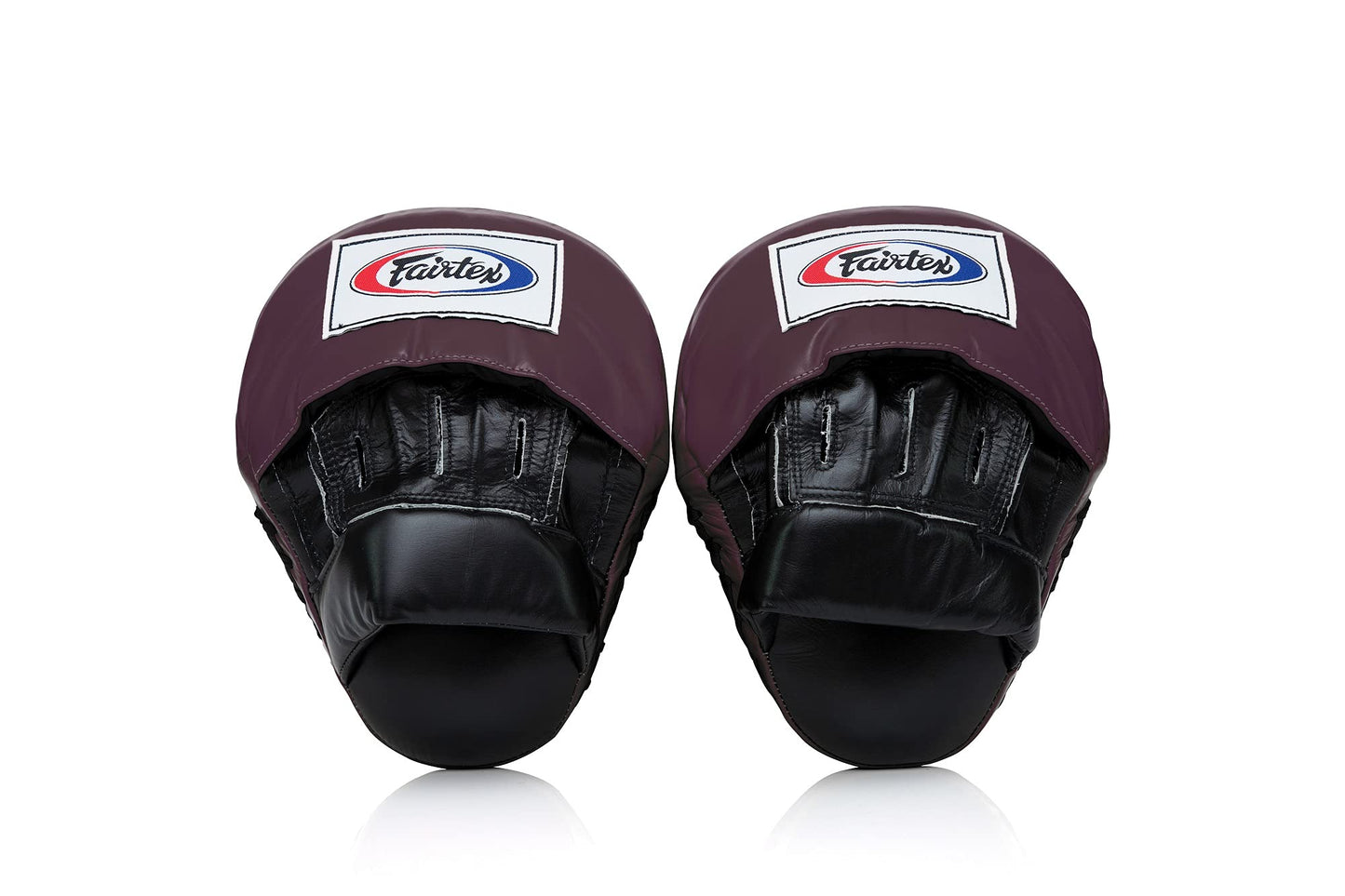 Fairtex FMV9 Contoured Focus Mitts |Striking Accuracy & Protection for Boxing, Muay Thai, Kickboxing |Ergonomic Design, Soft Padding, Secure Fit Leather The Champ Gear